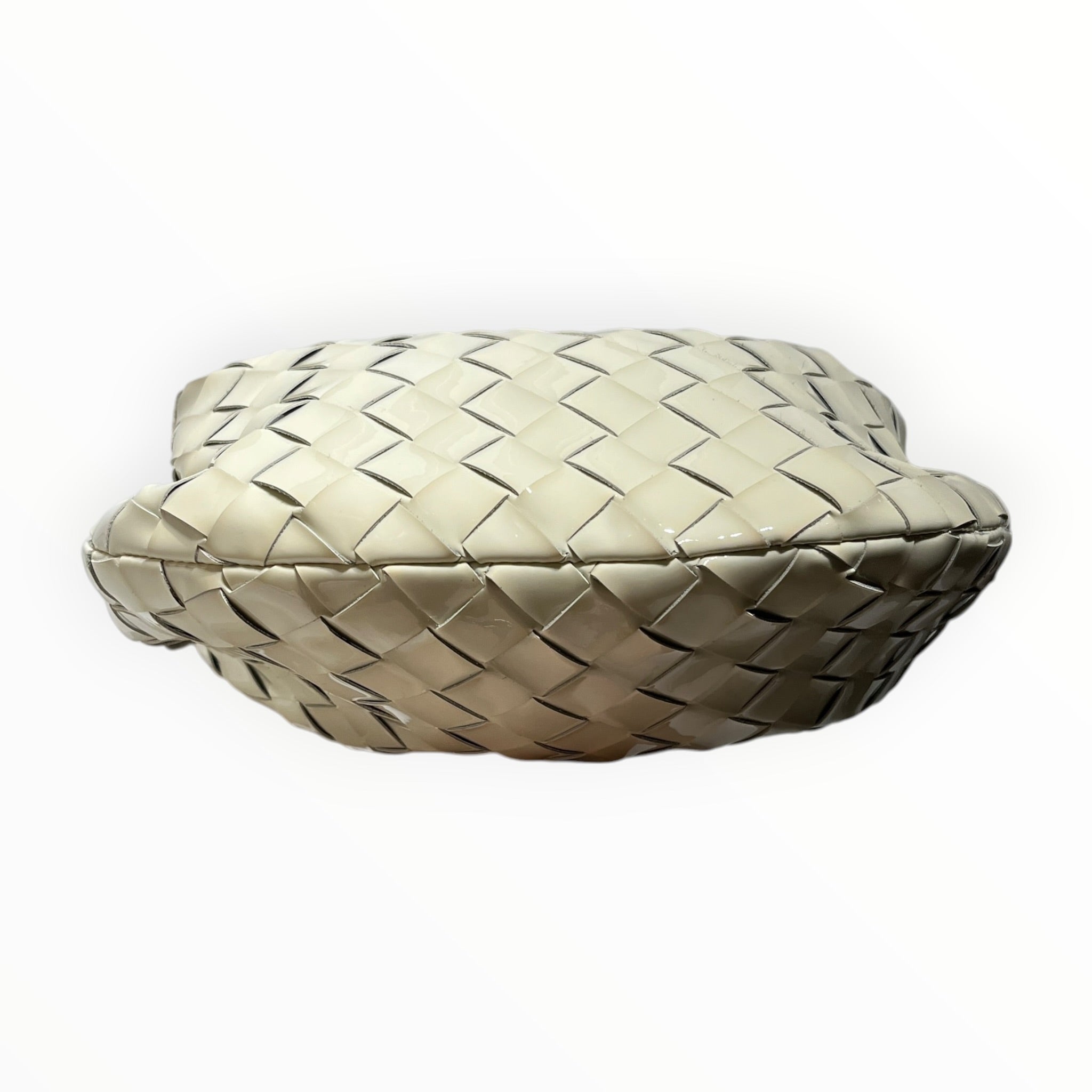 BOTTEGA VENETA/Hand Bag/Leather/CRM/patent leather mini Jodie view 3