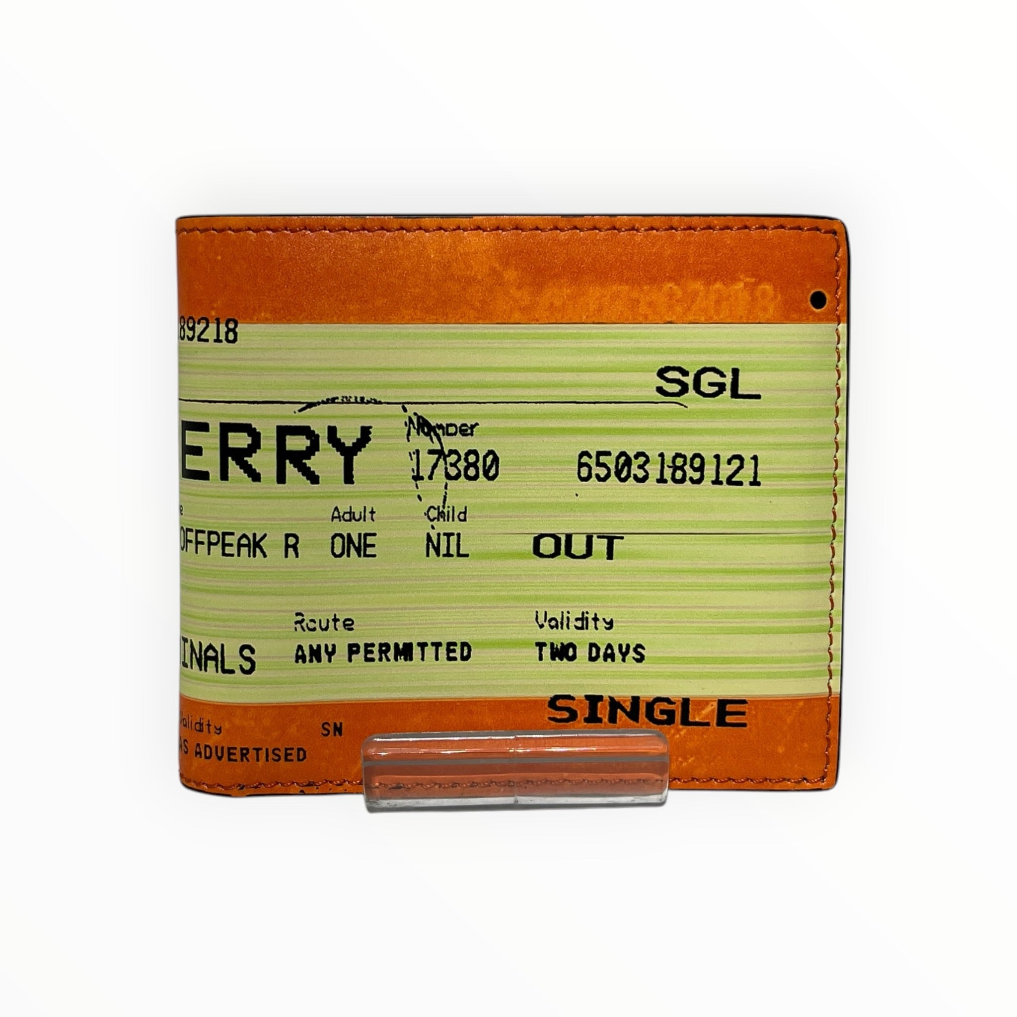 BURBERRY LONDON/Bifold Wallet/Leather/ORN/M's/LONDON TERMINALS view 1