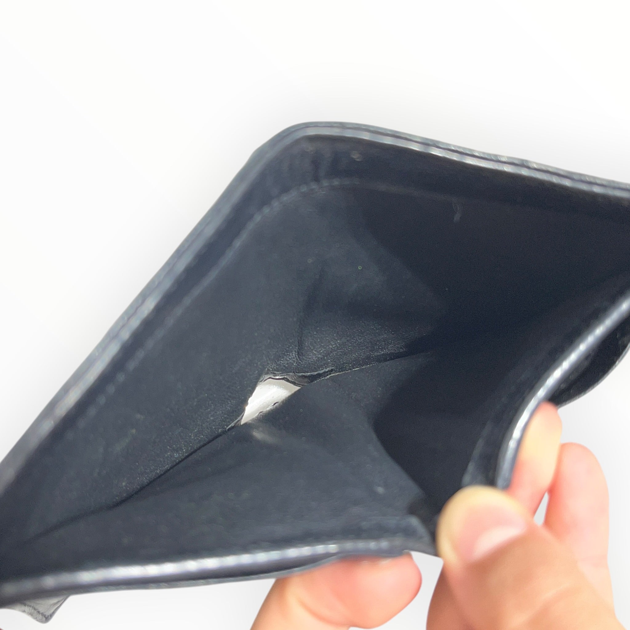 YVES SAINT LAURENT/Bifold Wallet/Leather/BLK/L's/grain de poudre view 4