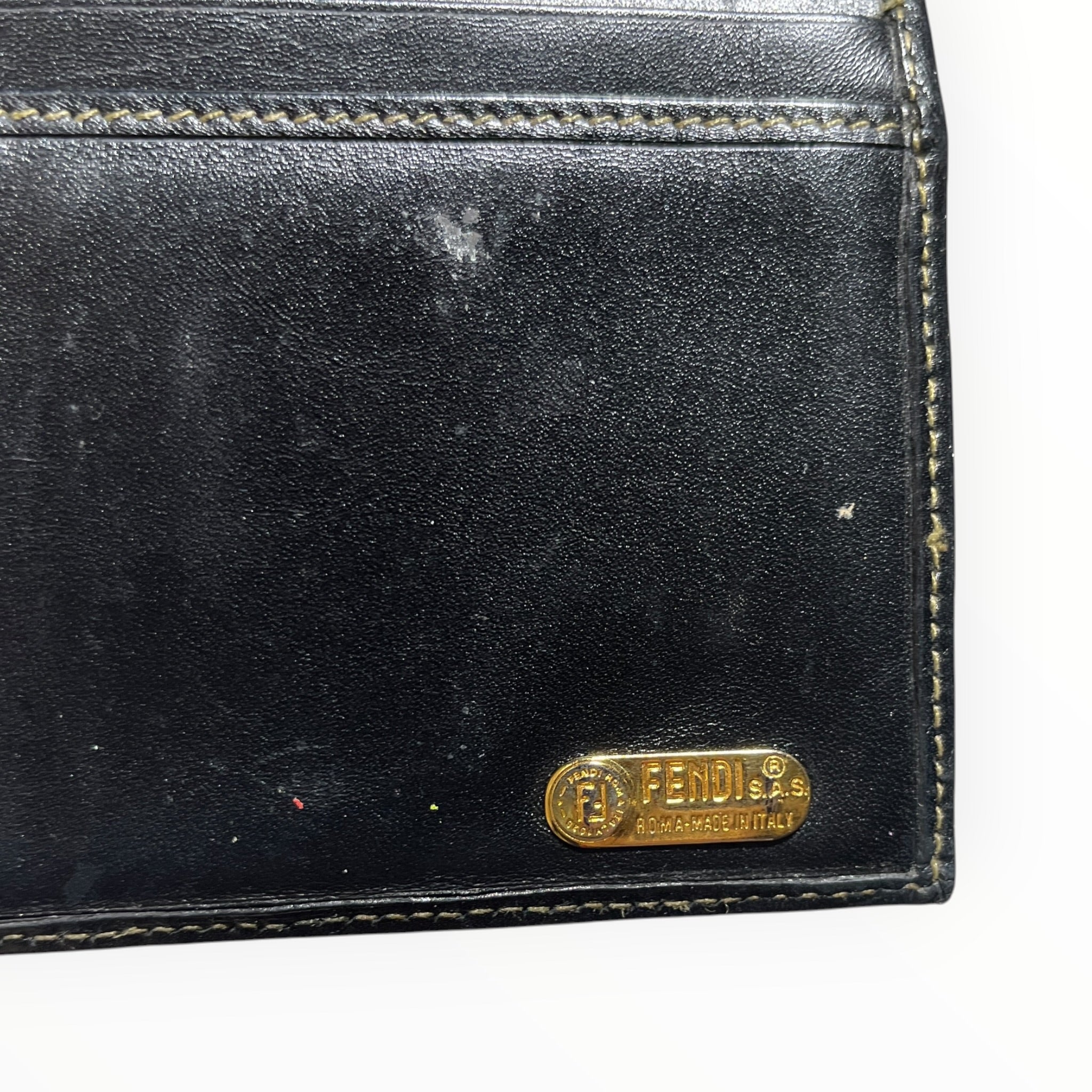 FENDI/Bifold Wallet/Stripe/BLK/L's/PEQUIN VINT BRWN STRIPE view 5