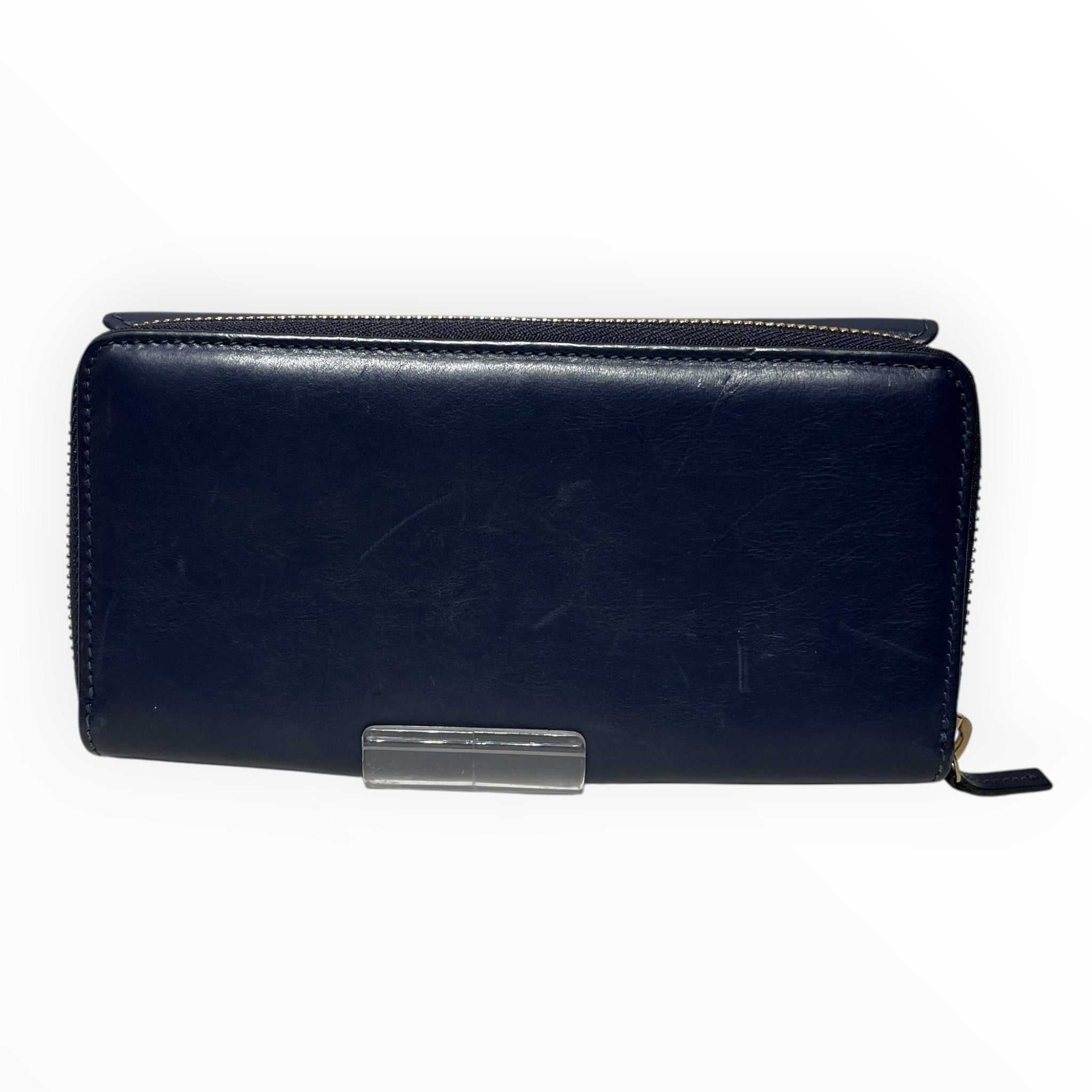GUCCI/Long Wallet/Leather/NVY/L's/trifold microguccissima view 2