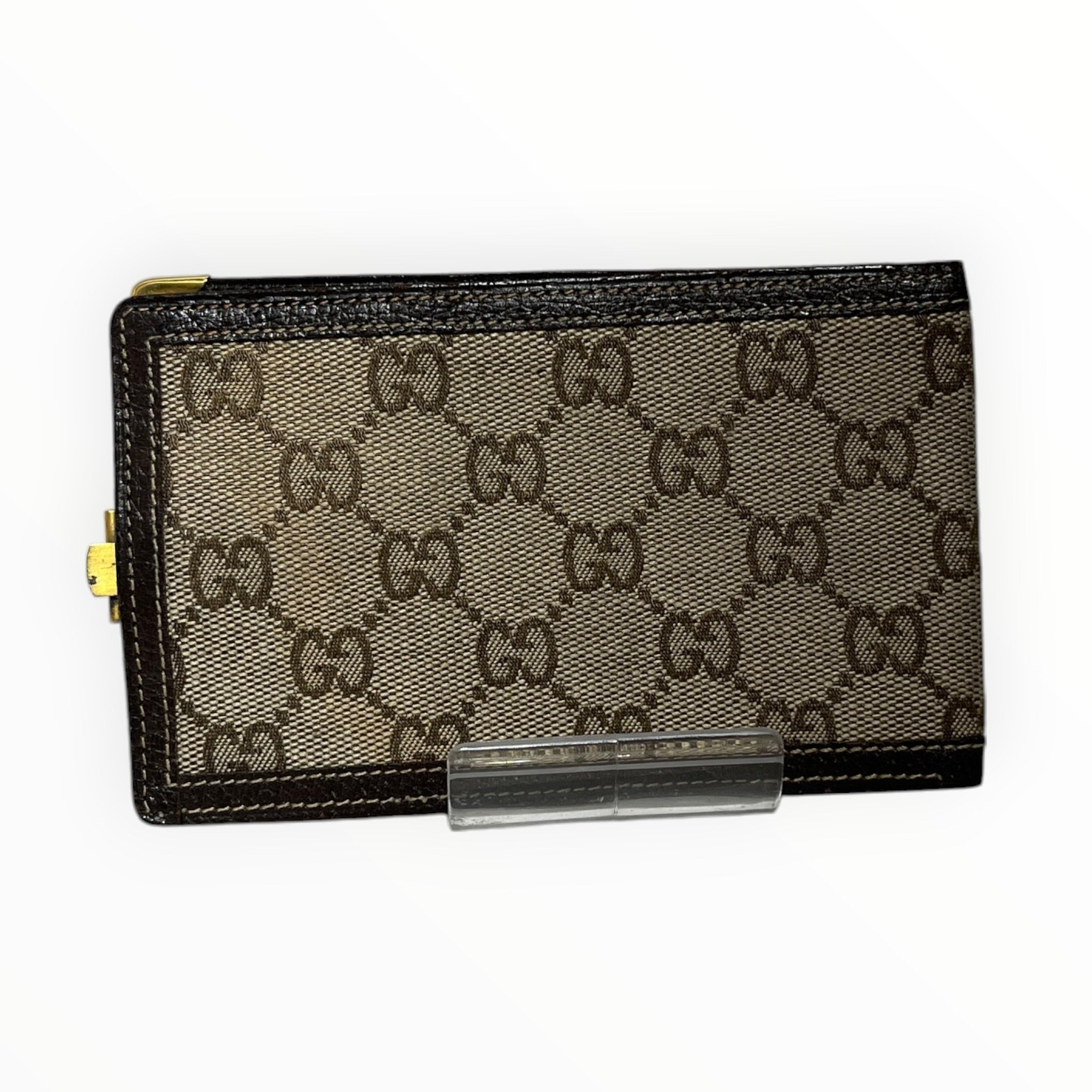 GUCCI/Bifold Wallet/Monogram/Cotton/CML/L's/CHECKBOOK BIFOLD view 2