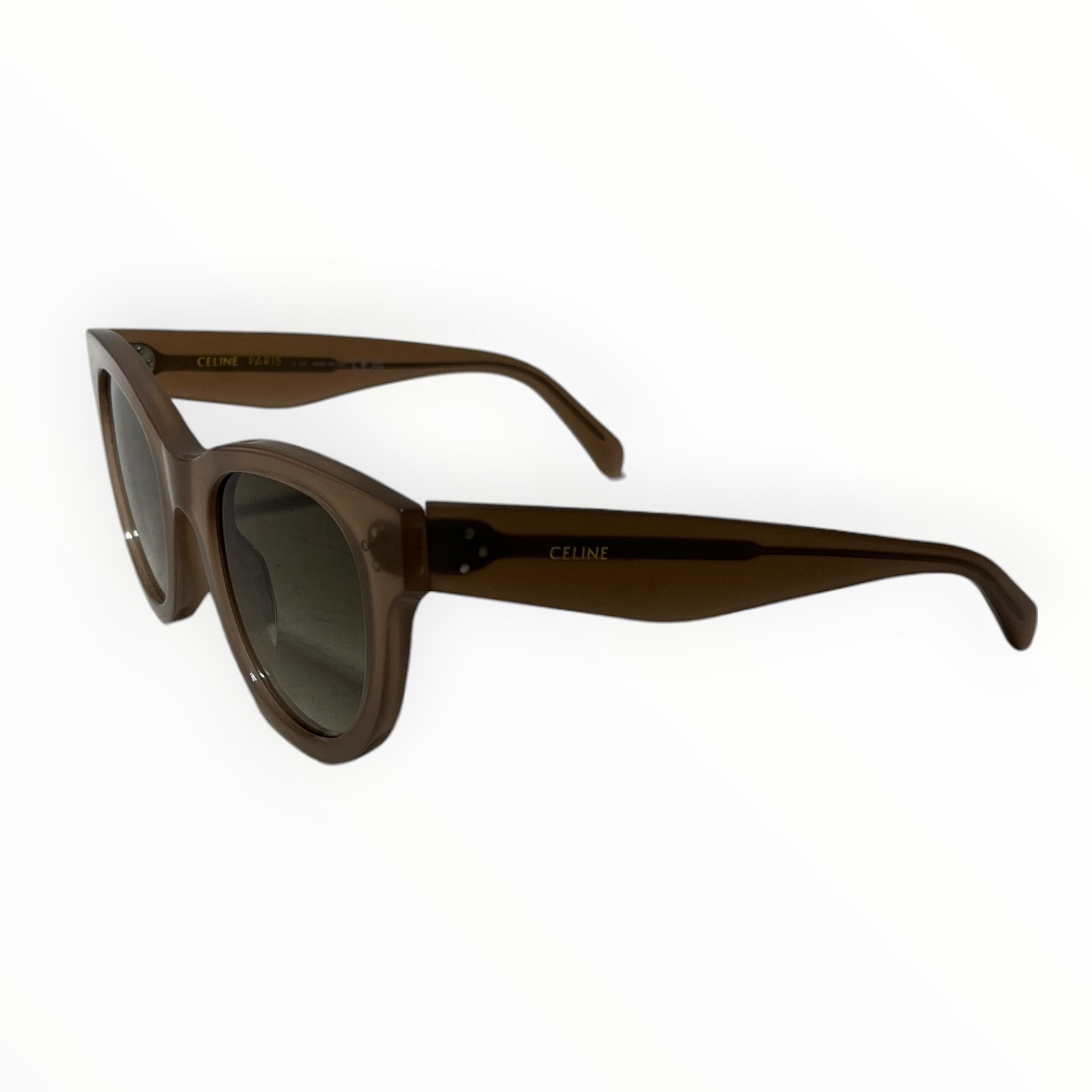 CELINE/Sunglasses/Plastic/BRW/M's/SQUARE FRAME (minor scratches) view 2