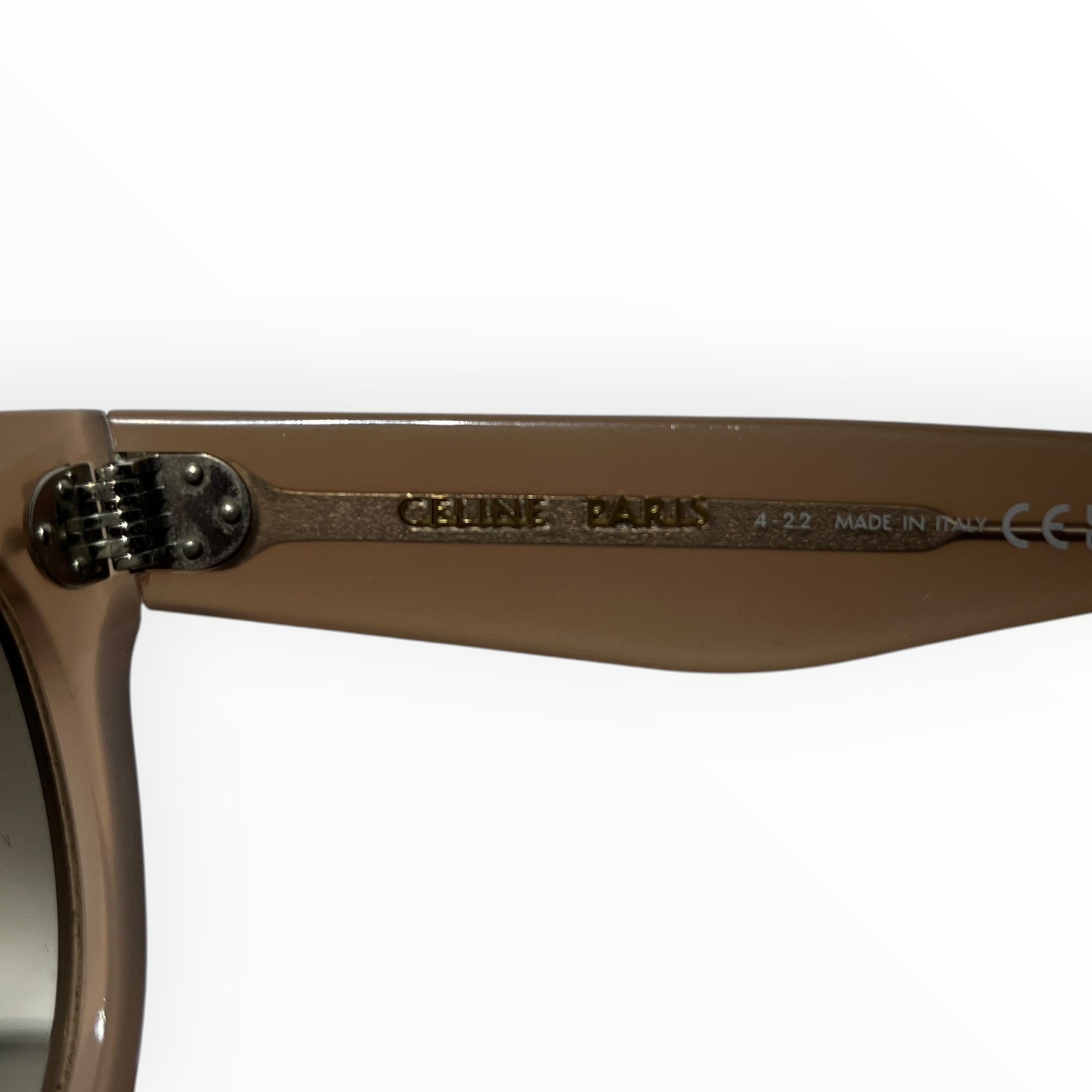 CELINE/Sunglasses/Plastic/BRW/M's/SQUARE FRAME (minor scratches) view 3