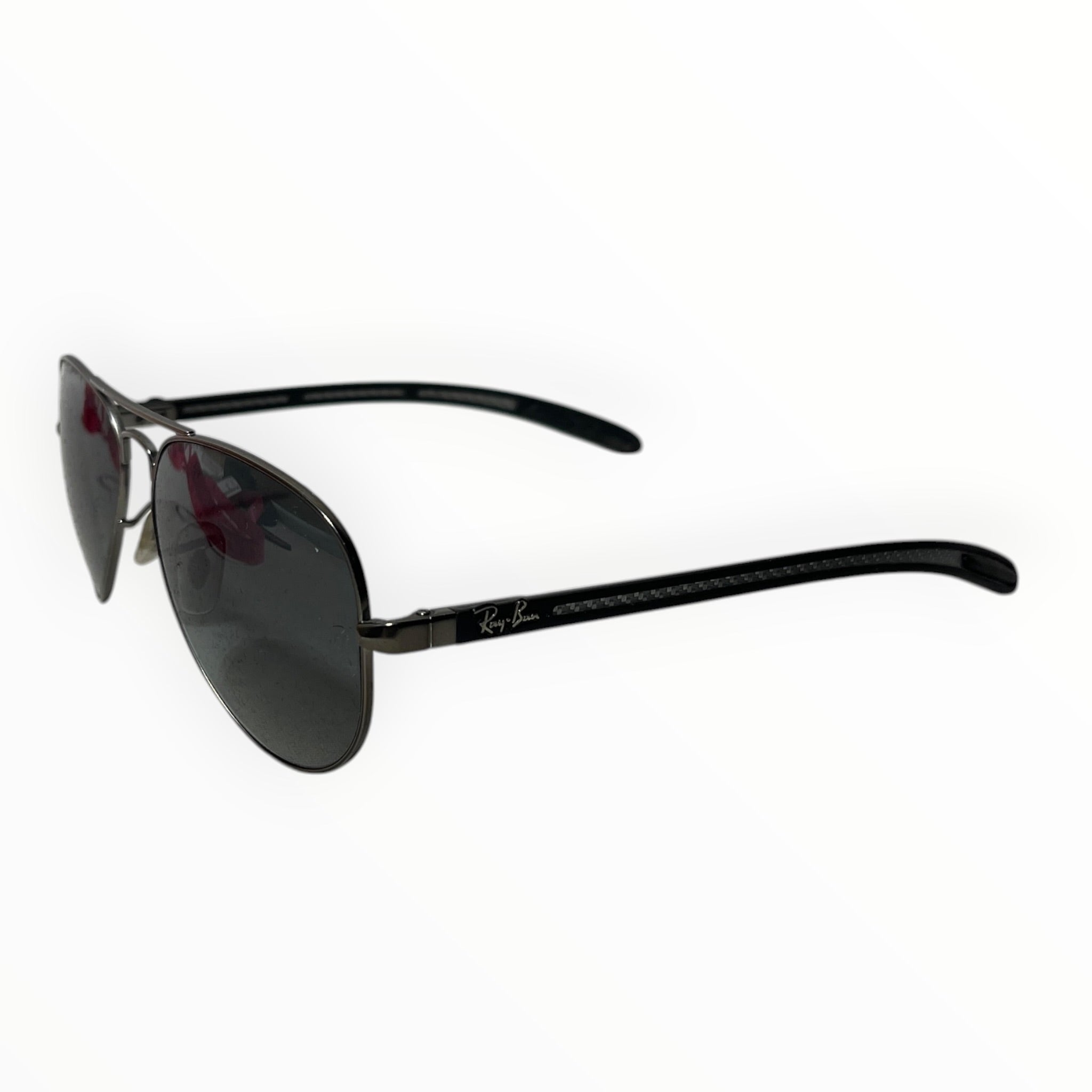 Ray-Ban/Sunglasses/Metal/BLK/M's/carbon aviator view 2