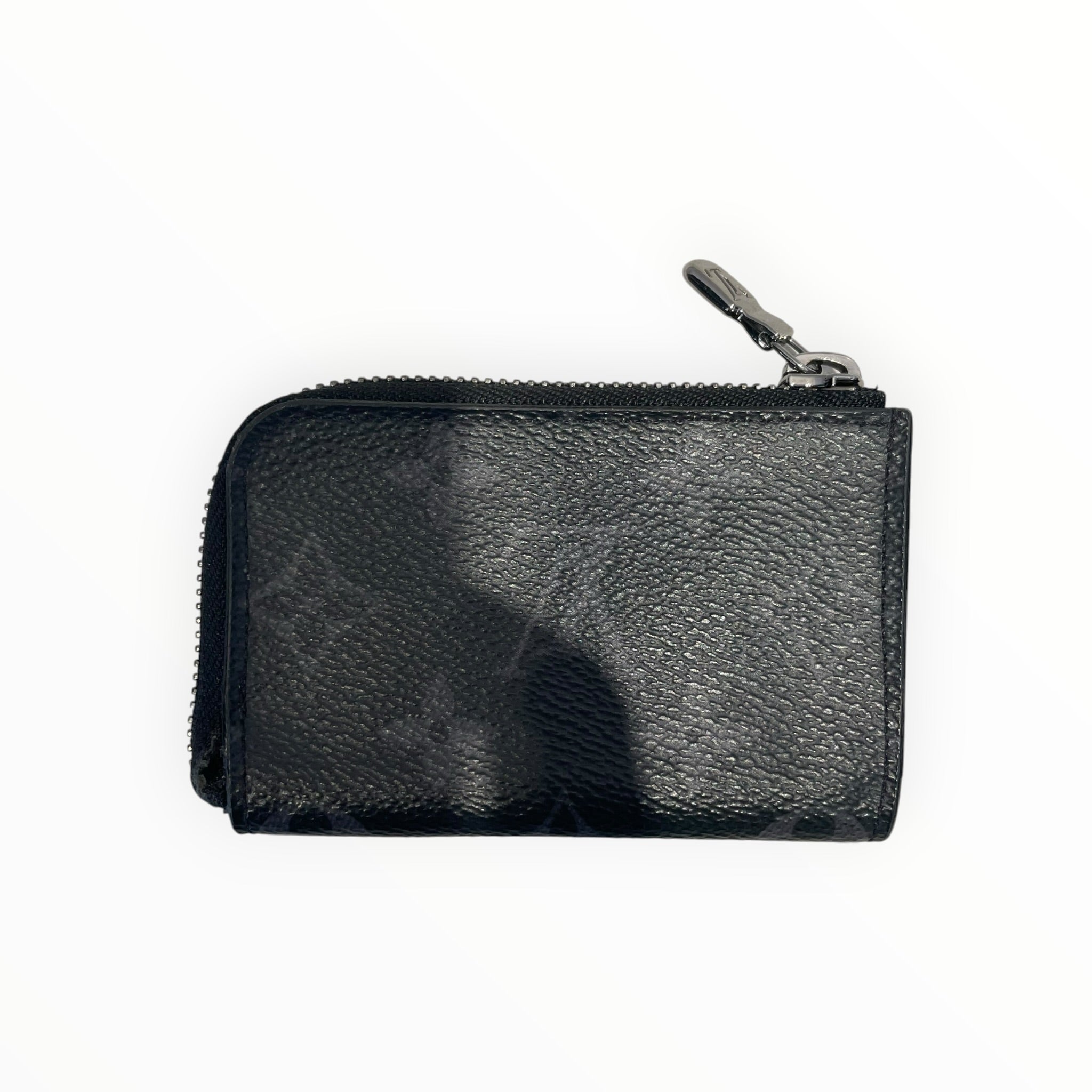 LOUIS VUITTON/Coin Wallet/Monogram/BLK/M's/eclipse zippy view 2