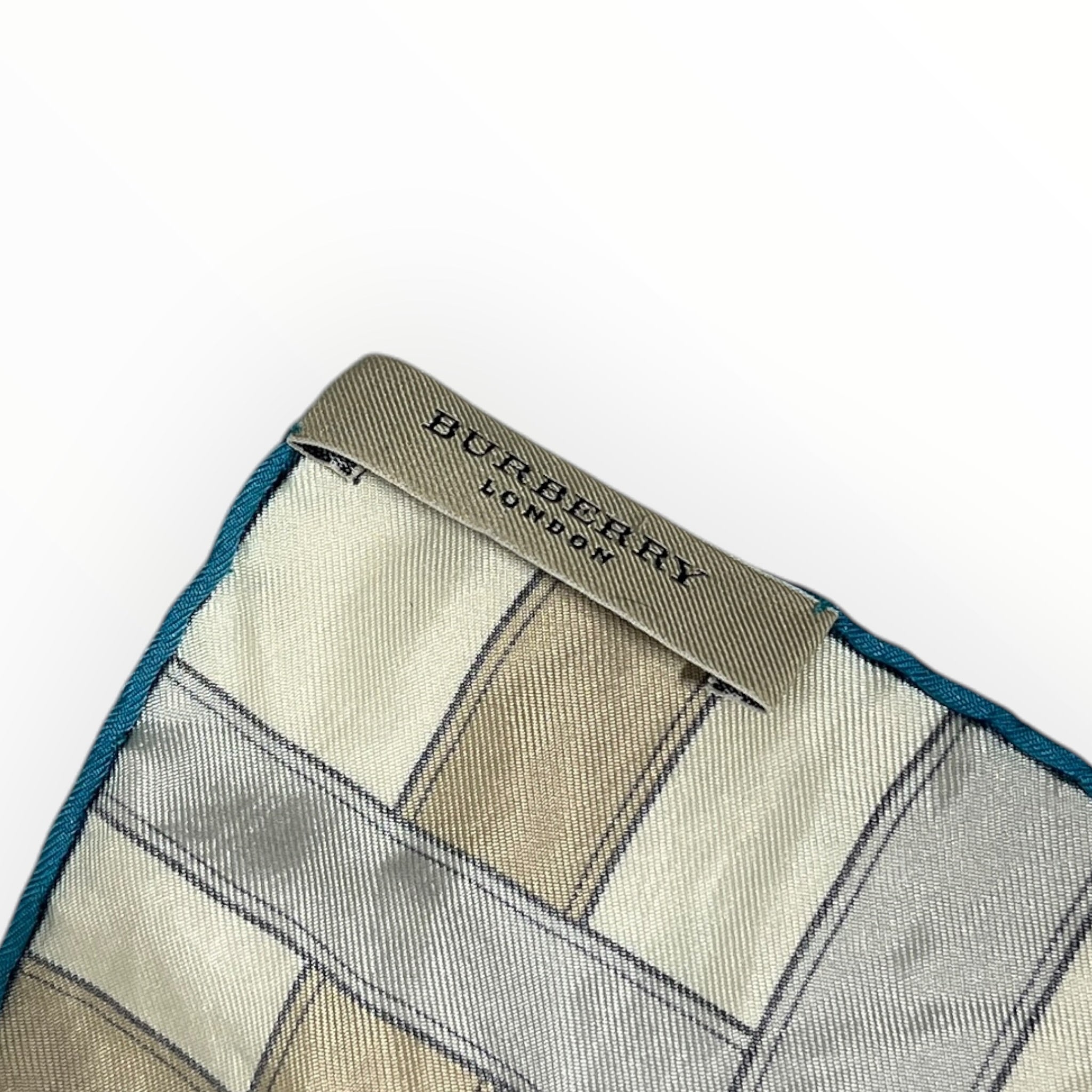BURBERRY LONDON/Scarf/All Over Print/Silk/BLU/L's/BELT DESIGN PRINT view 3