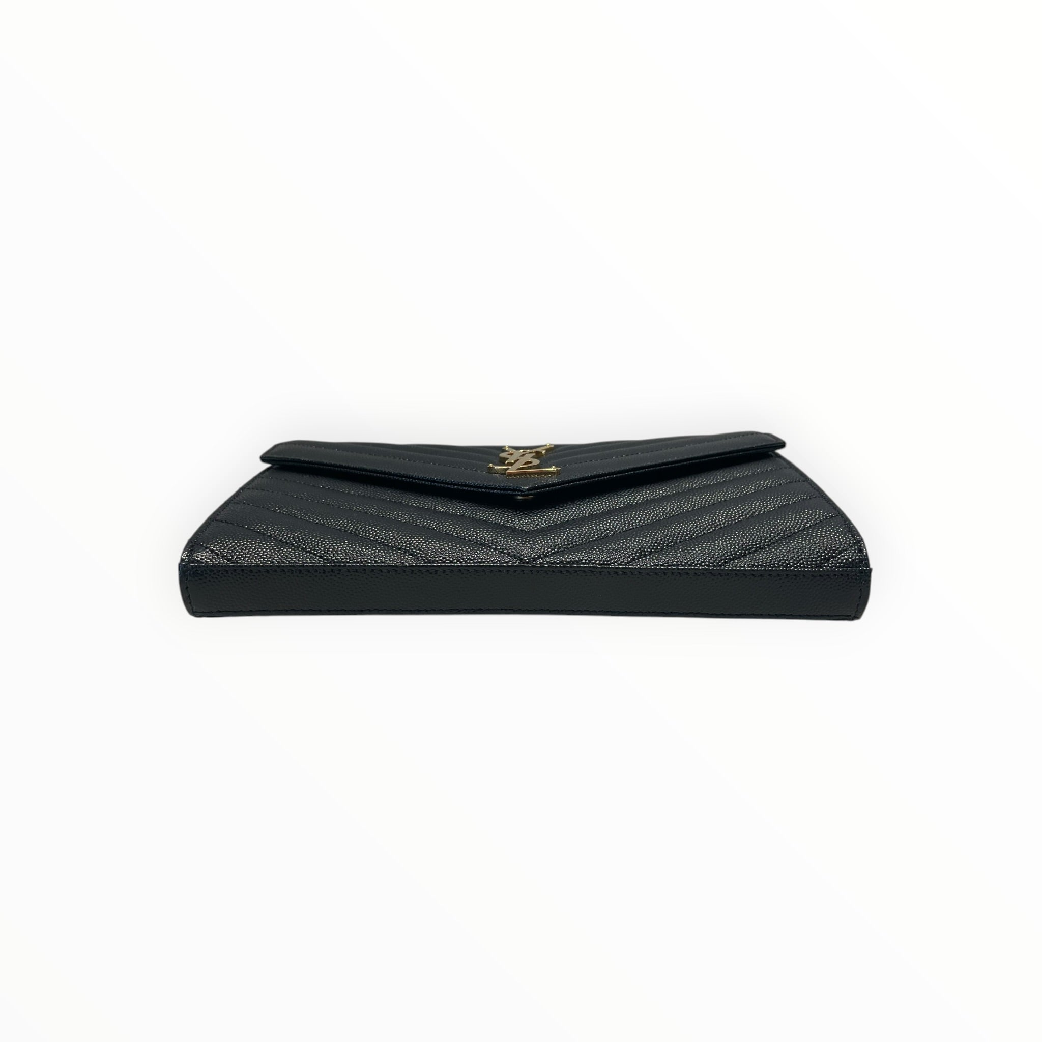 YVES SAINT LAURENT/Bag/Leather/BLK/cassandre matelasse chevron view 3