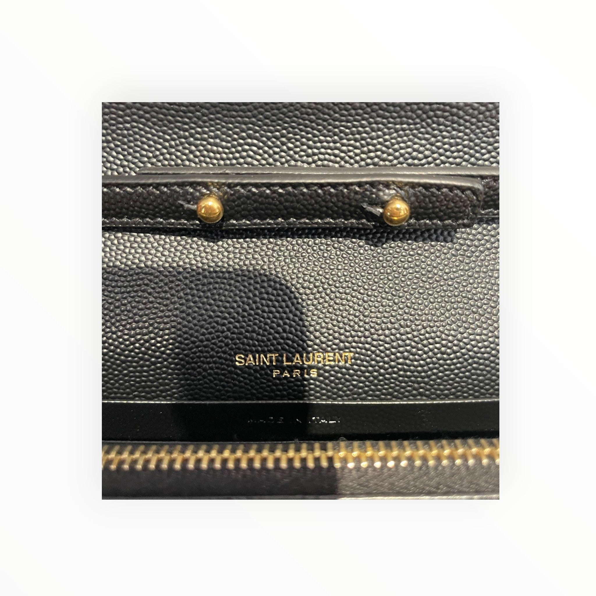 YVES SAINT LAURENT/Bag/Leather/BLK/cassandre matelasse chevron view 5