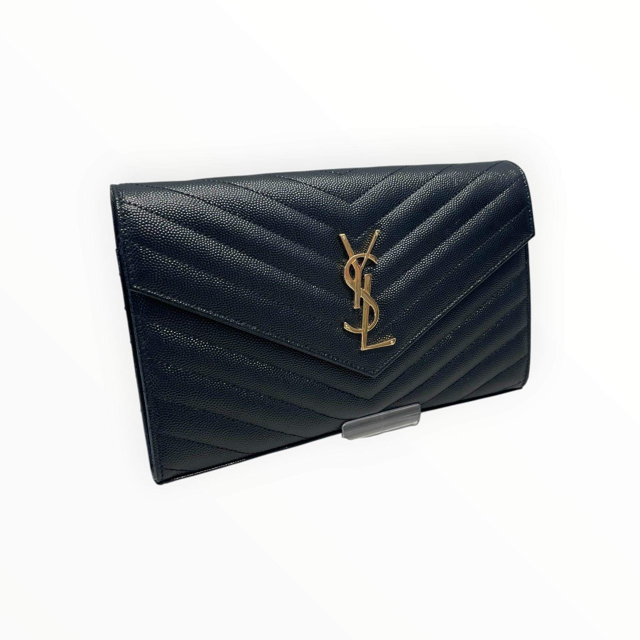 YVES SAINT LAURENT/Bag/Leather/BLK/cassandre matelasse chevron view 6