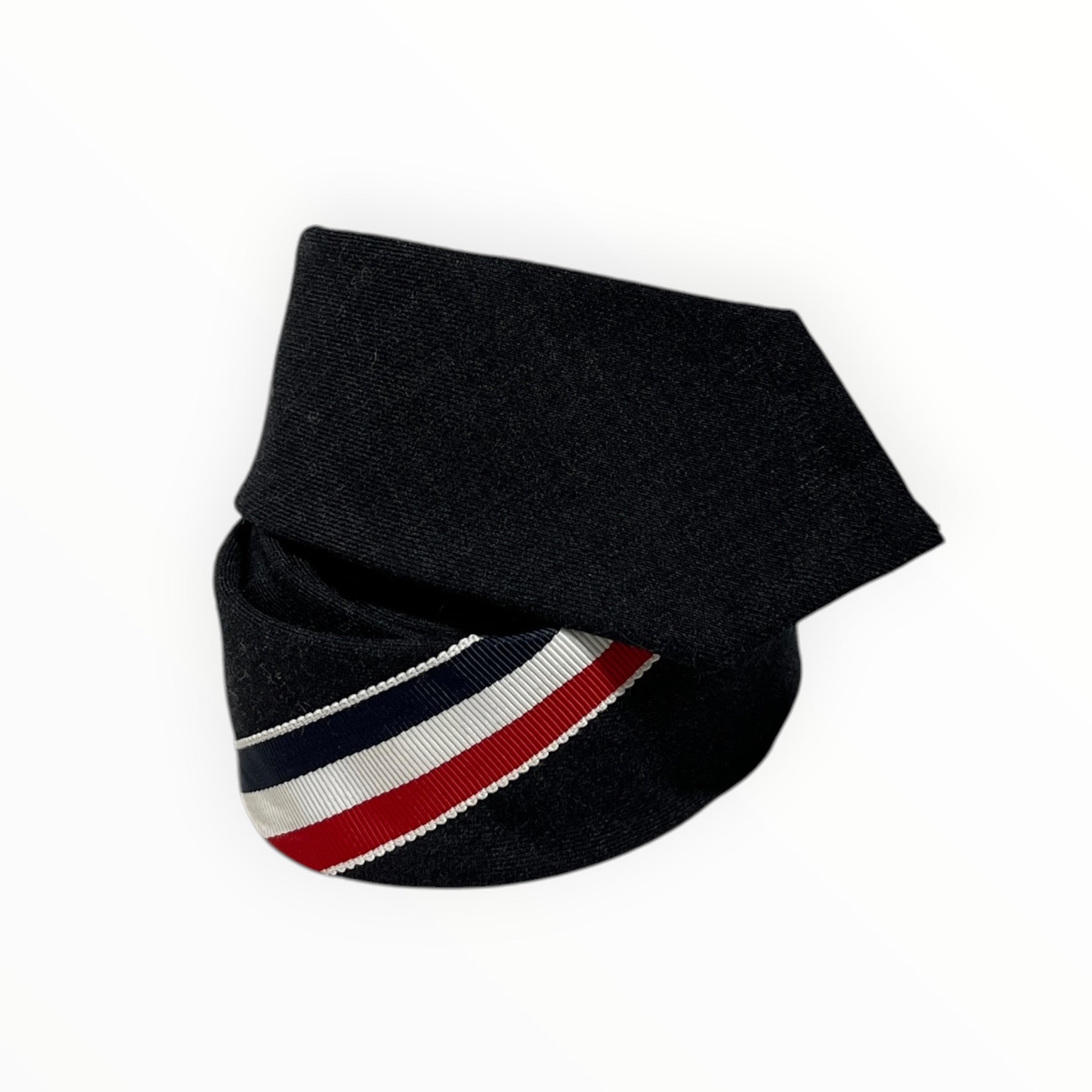 THOM BROWNE. NEW YORK/Tie/Stripe/Wool/BLK/M's/Diagonal stripe view 1