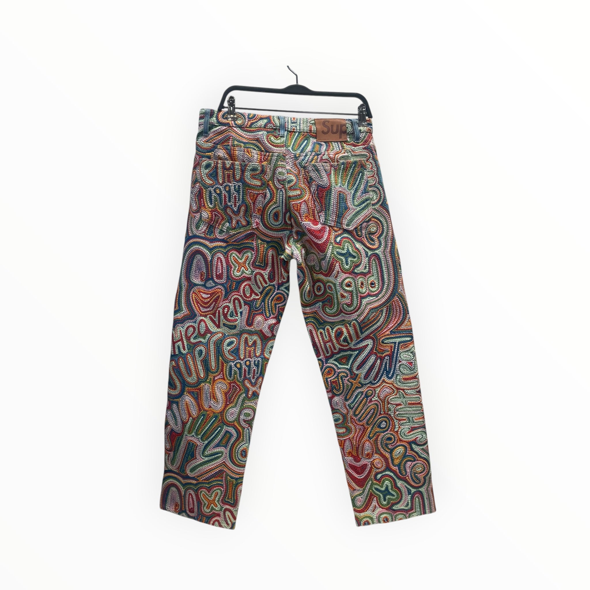 Supreme/Pants/30/Cotton/MLT/All Over Print/Rainbow ChainStitch Pants view 2