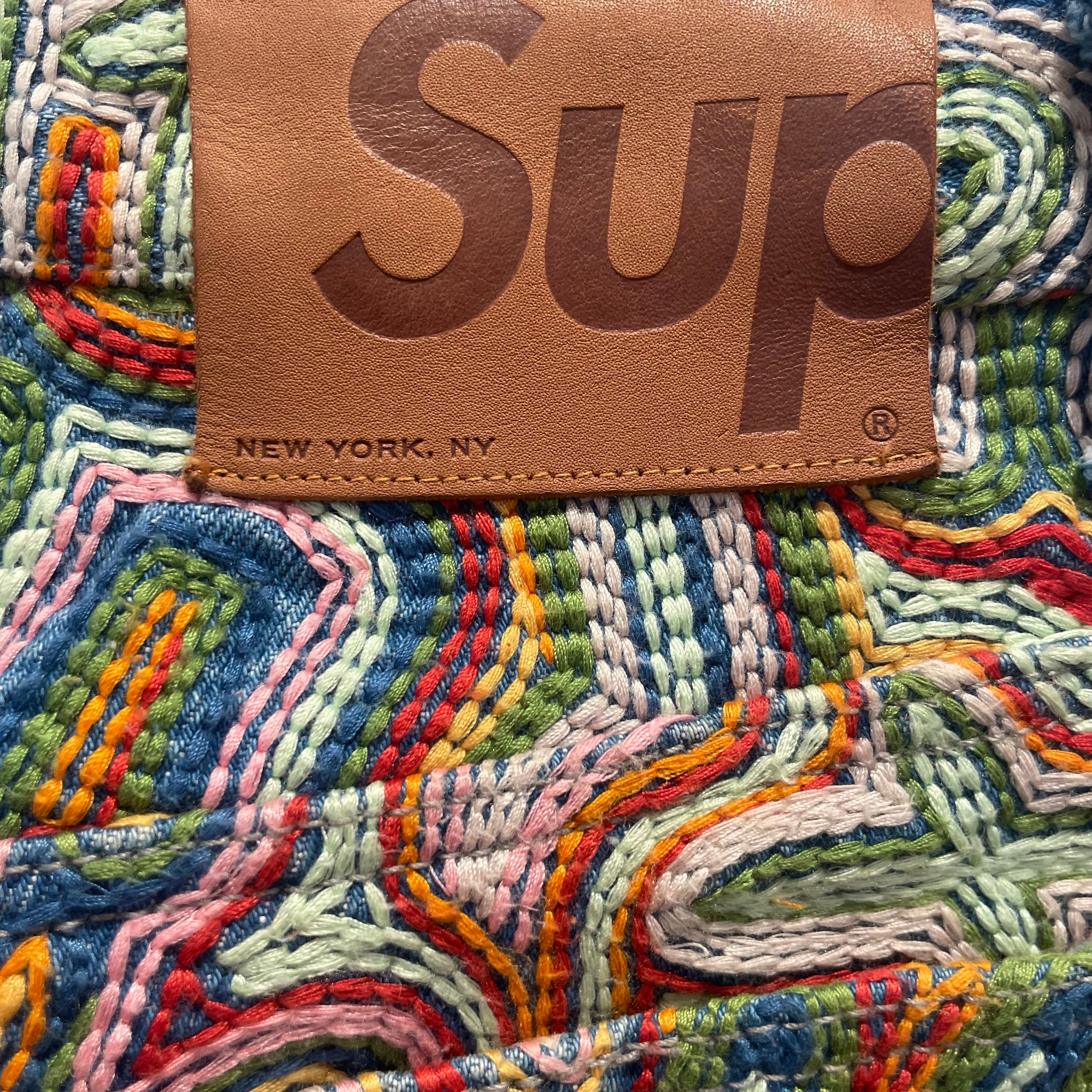 Supreme/Pants/30/Cotton/MLT/All Over Print/Rainbow ChainStitch Pants view 4