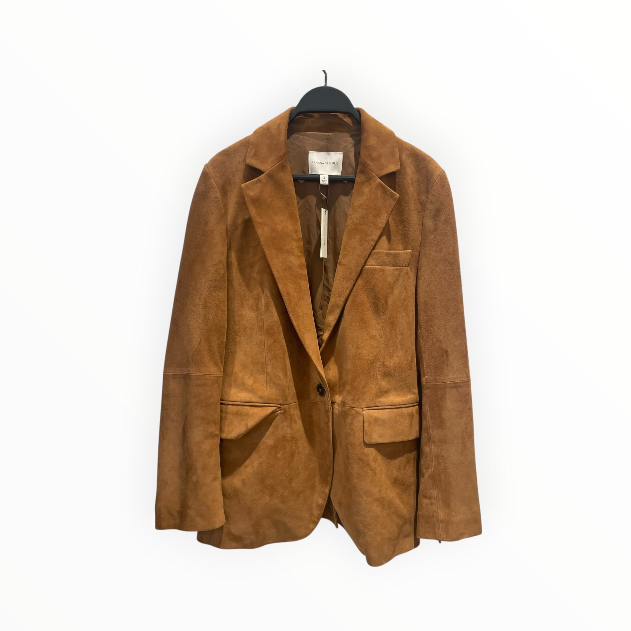 BANANA REPUBLIC/Jacket/2/Suede/ORN/blazer golden chestnut view 1