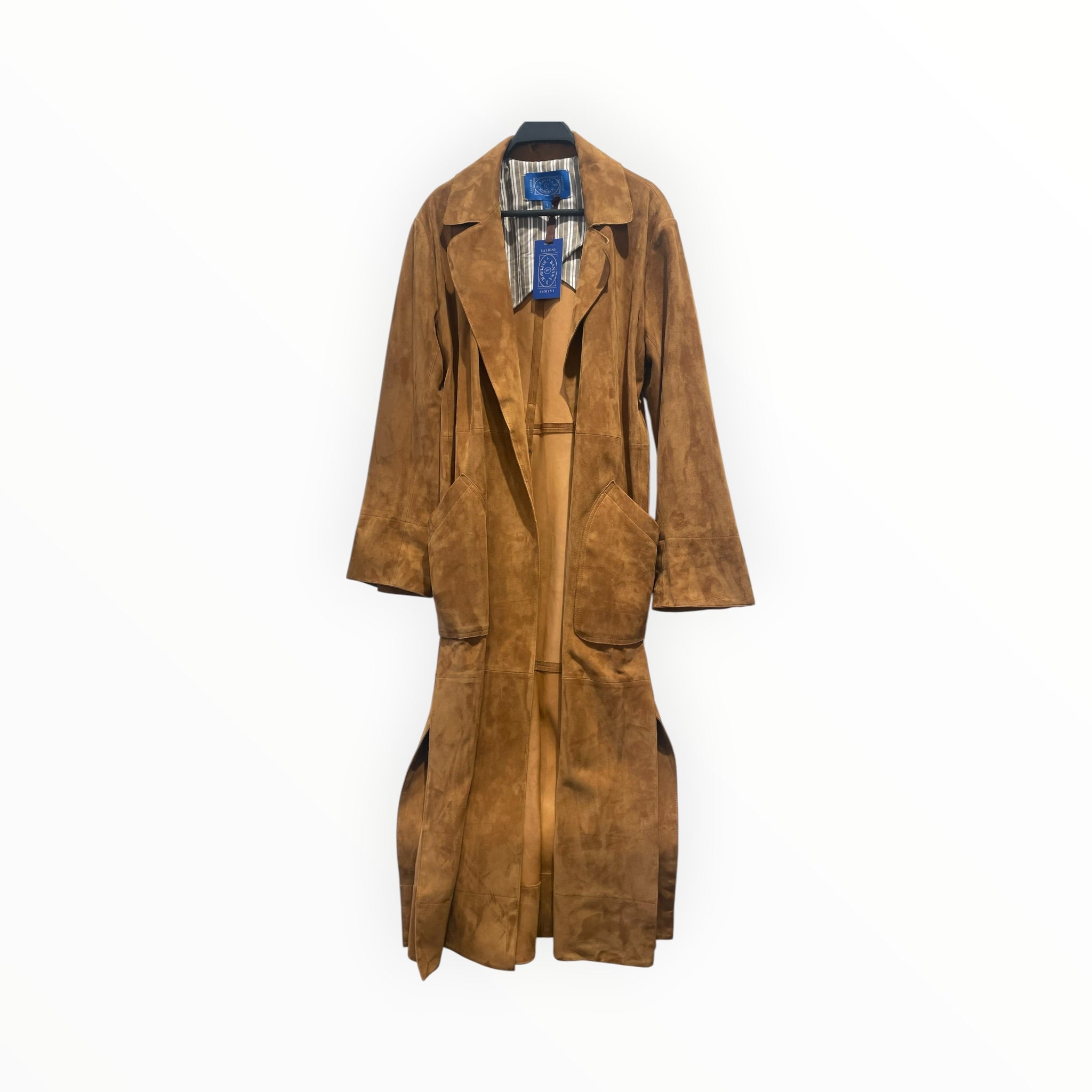 BANANA REPUBLIC/Trench Coat/S/Suede/ORN/x la ligne wrap coat view 1