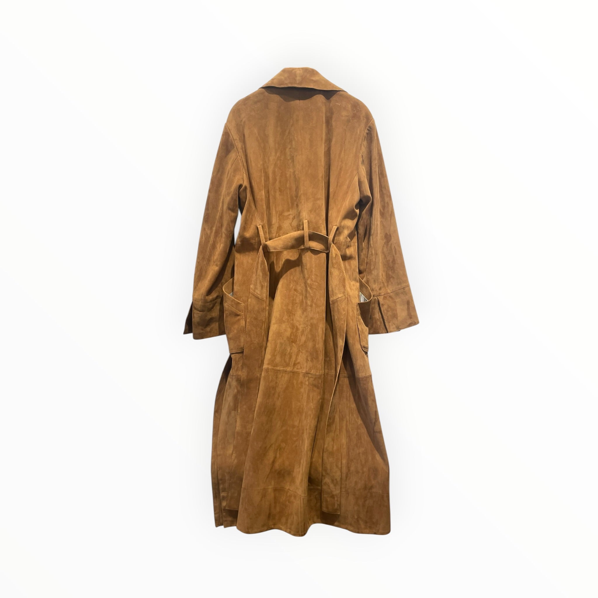 BANANA REPUBLIC/Trench Coat/S/Suede/ORN/x la ligne wrap coat view 2