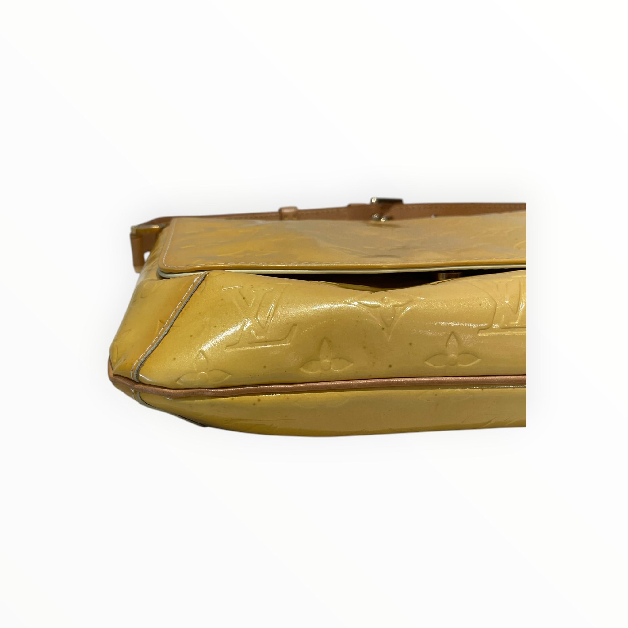 LOUIS VUITTON/Hand Bag/Monogram/Leather/YEL/vernis thompson view 7