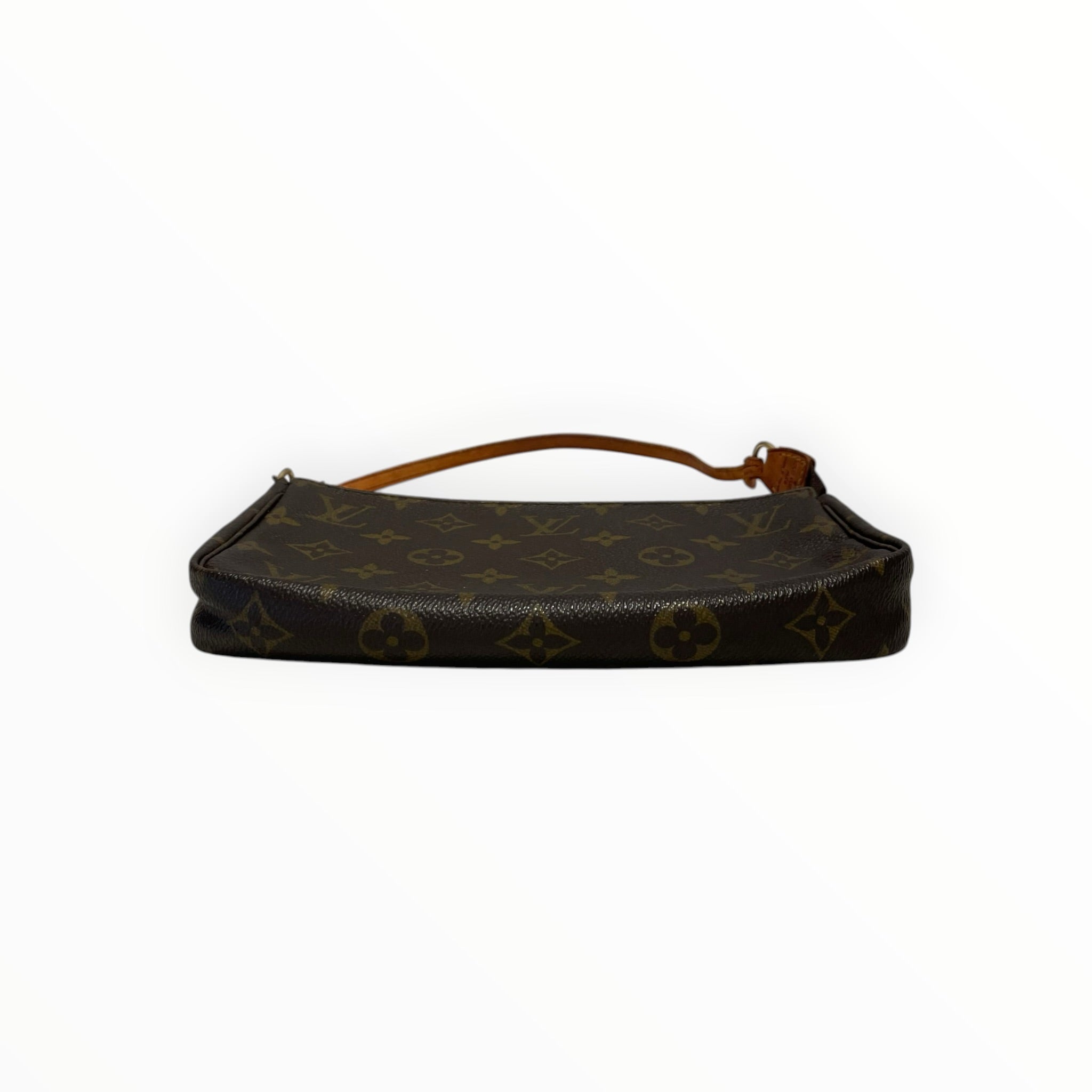 LOUIS VUITTON/Hand Bag/Monogram/Leather/BRW/pochette view 3
