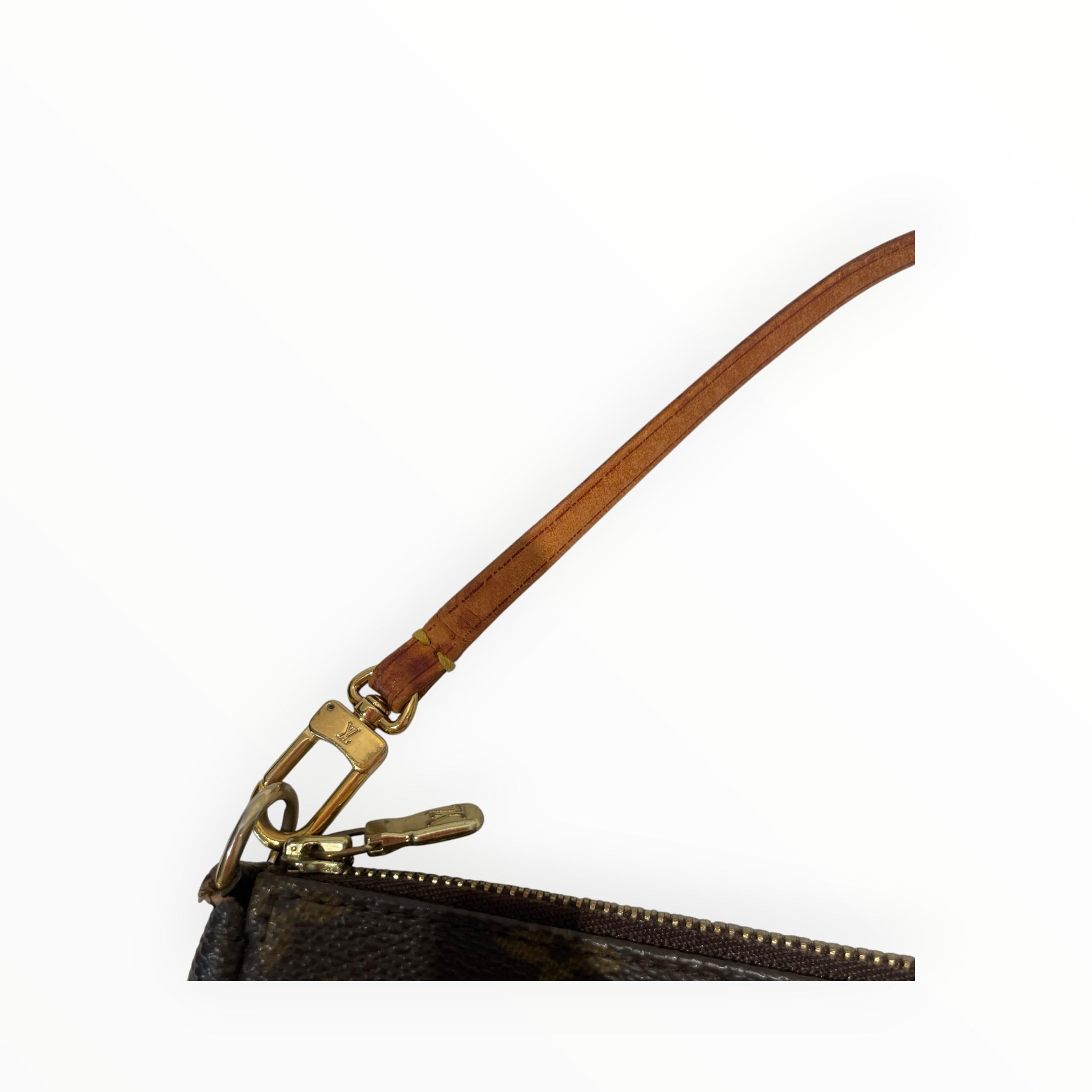 LOUIS VUITTON/Hand Bag/Monogram/Leather/BRW/pochette view 7