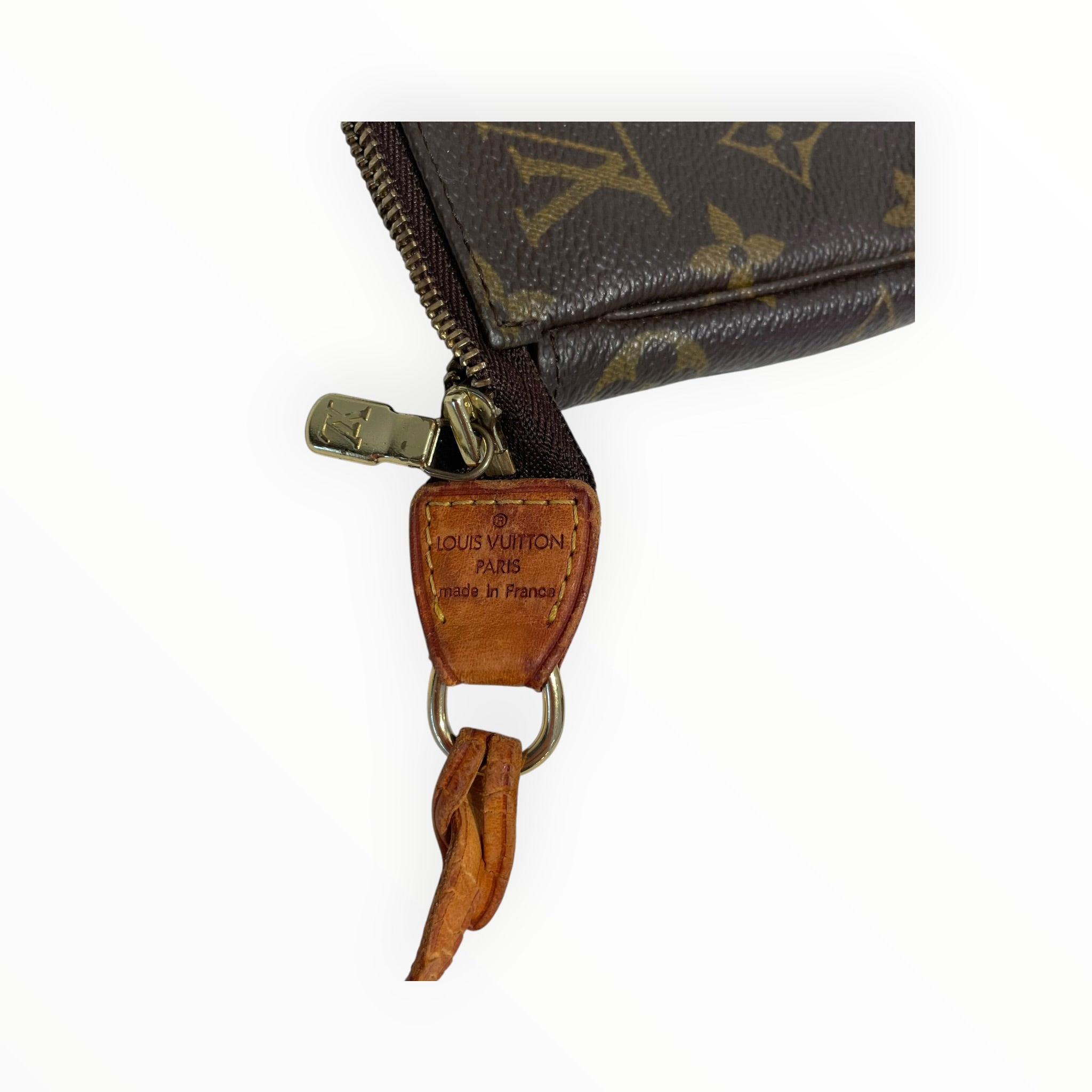 LOUIS VUITTON/Hand Bag/Monogram/Leather/BRW/pochette view 4