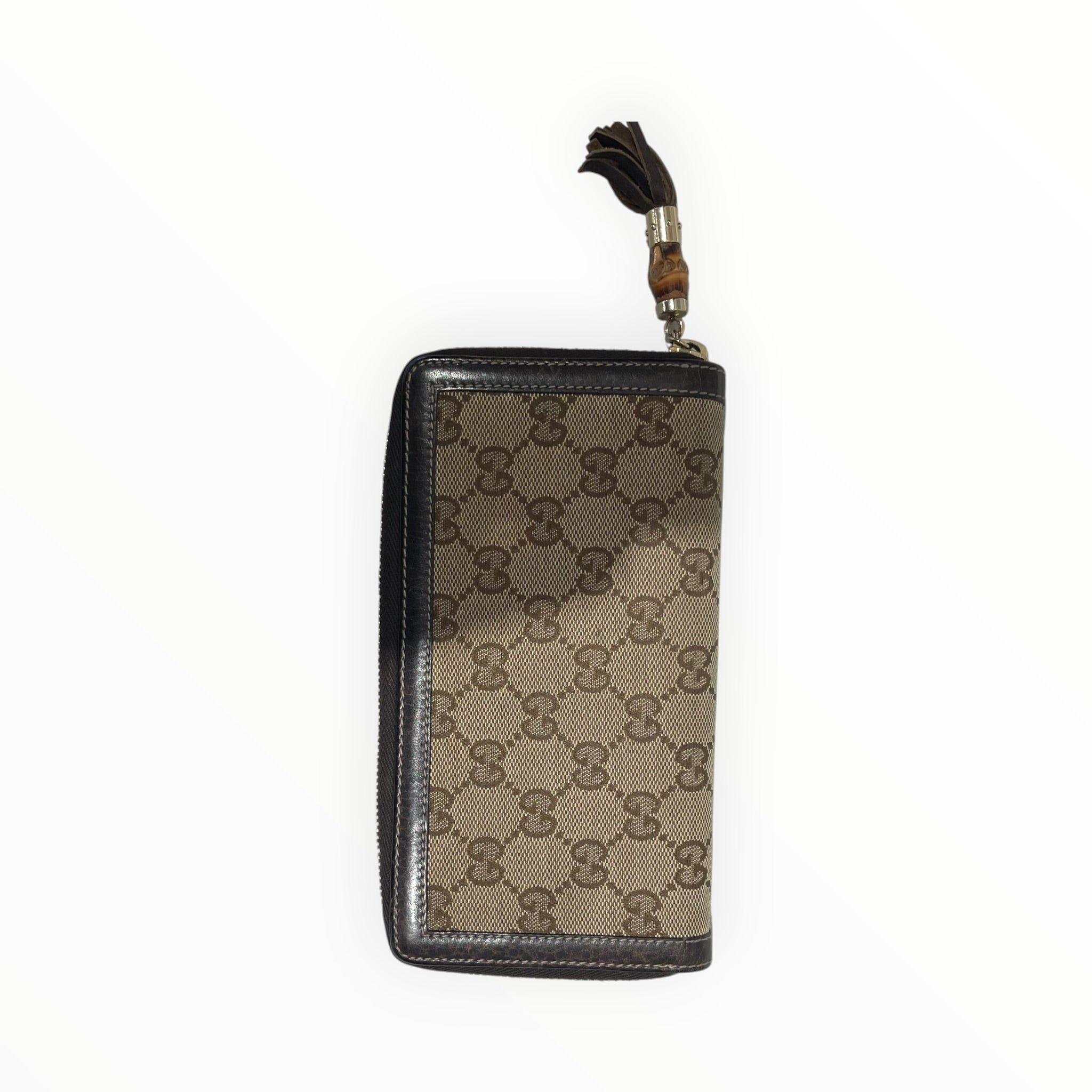 GUCCI/Long Wallet/Monogram/BRW/L's/mboo tassel view 2