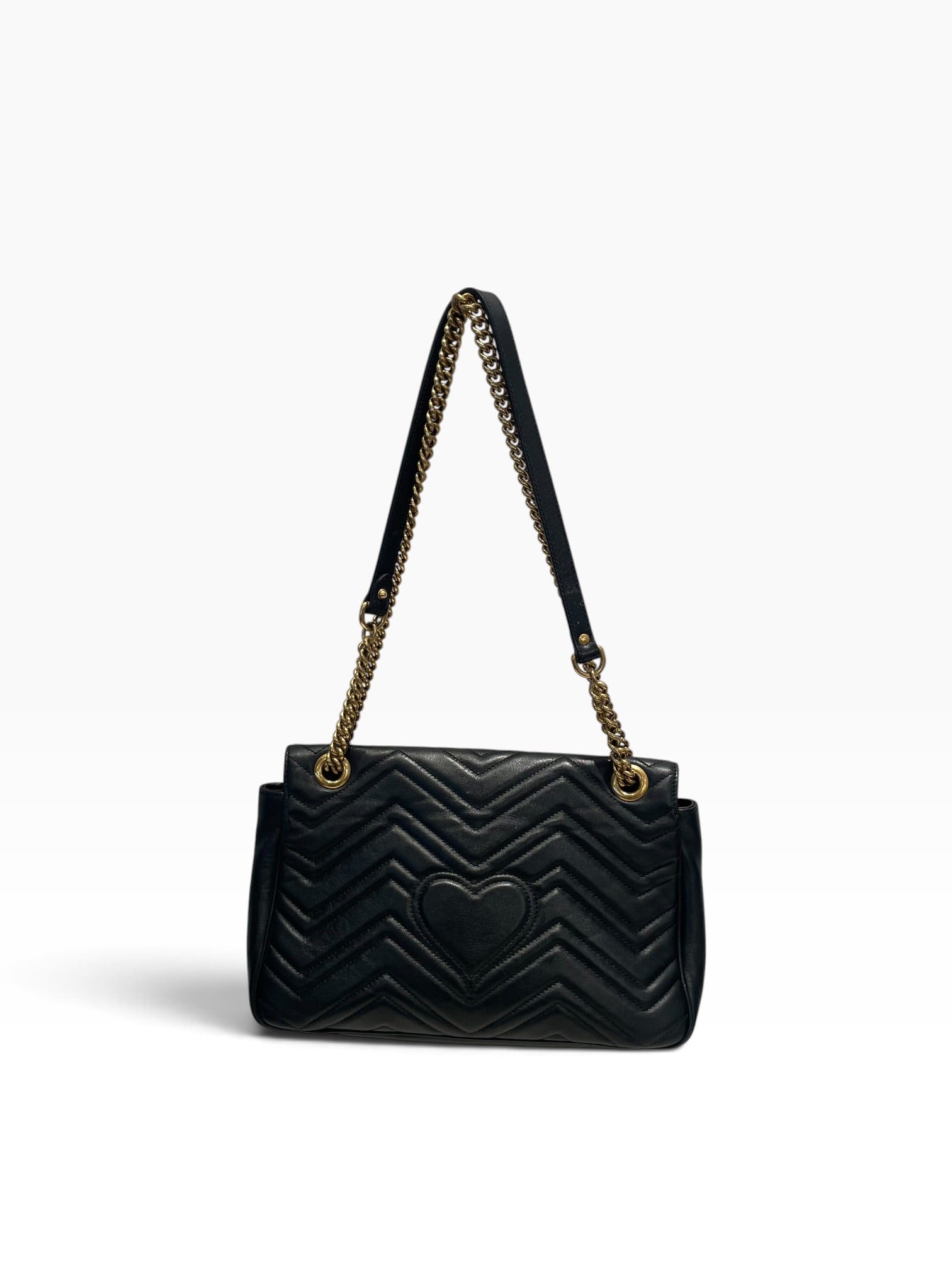GUCCI/Hand Bag/Leather/BLK/Gucci GG Marmont view 5
