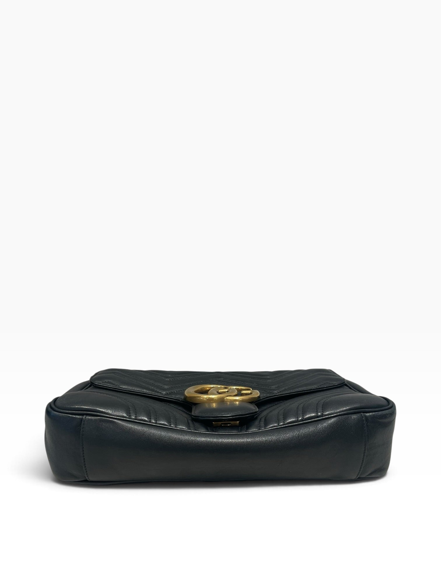 GUCCI/Hand Bag/Leather/BLK/Gucci GG Marmont view 3