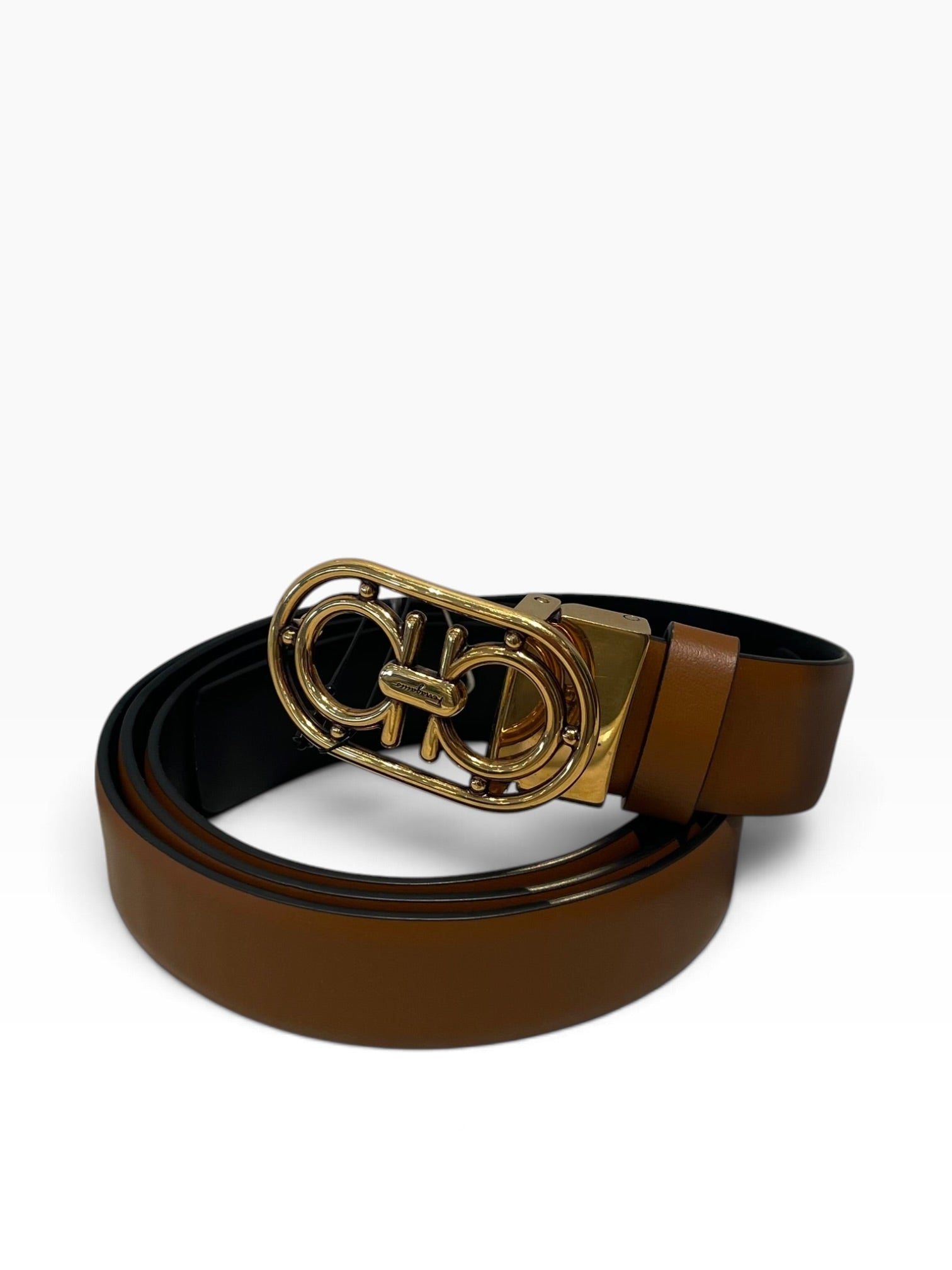 Salvatore Ferragamo/Belt/Leather/BRW/L's/Reversible Gancini Belt view 1