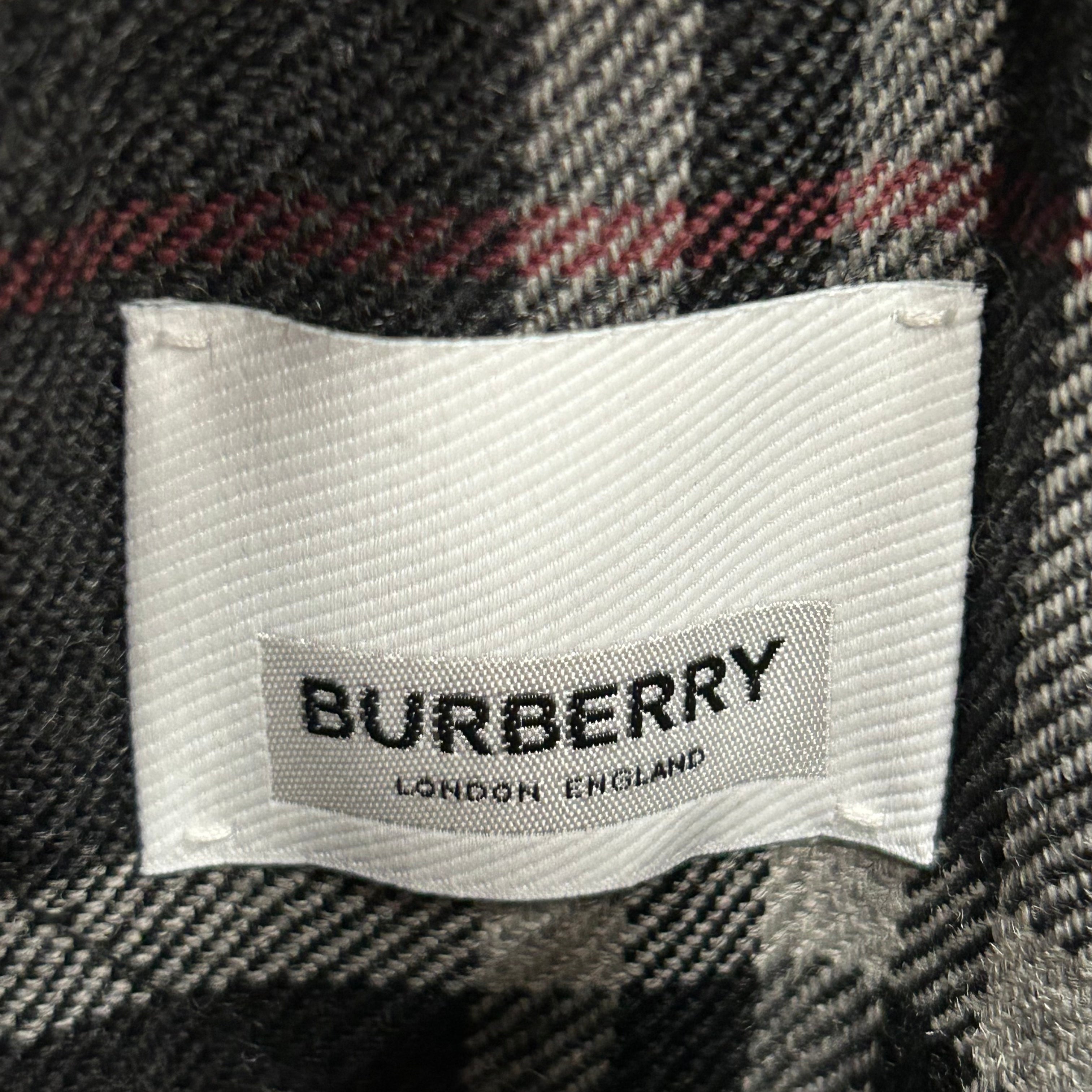 BURBERRY/Quilted Jkt/L/Wool/GRY/Plaid/Holton Checked Overshirt view 3