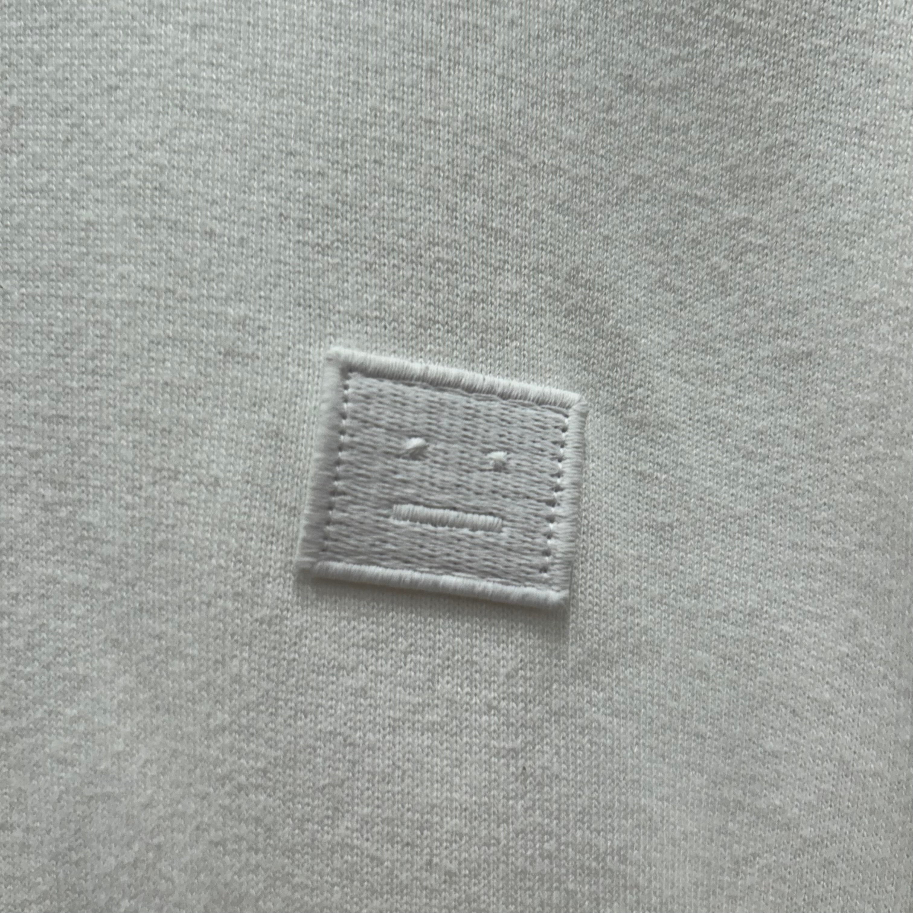 Acne Studios/Sweatshirt/M/WHT/Pullover/patterned collar, white logo view 5