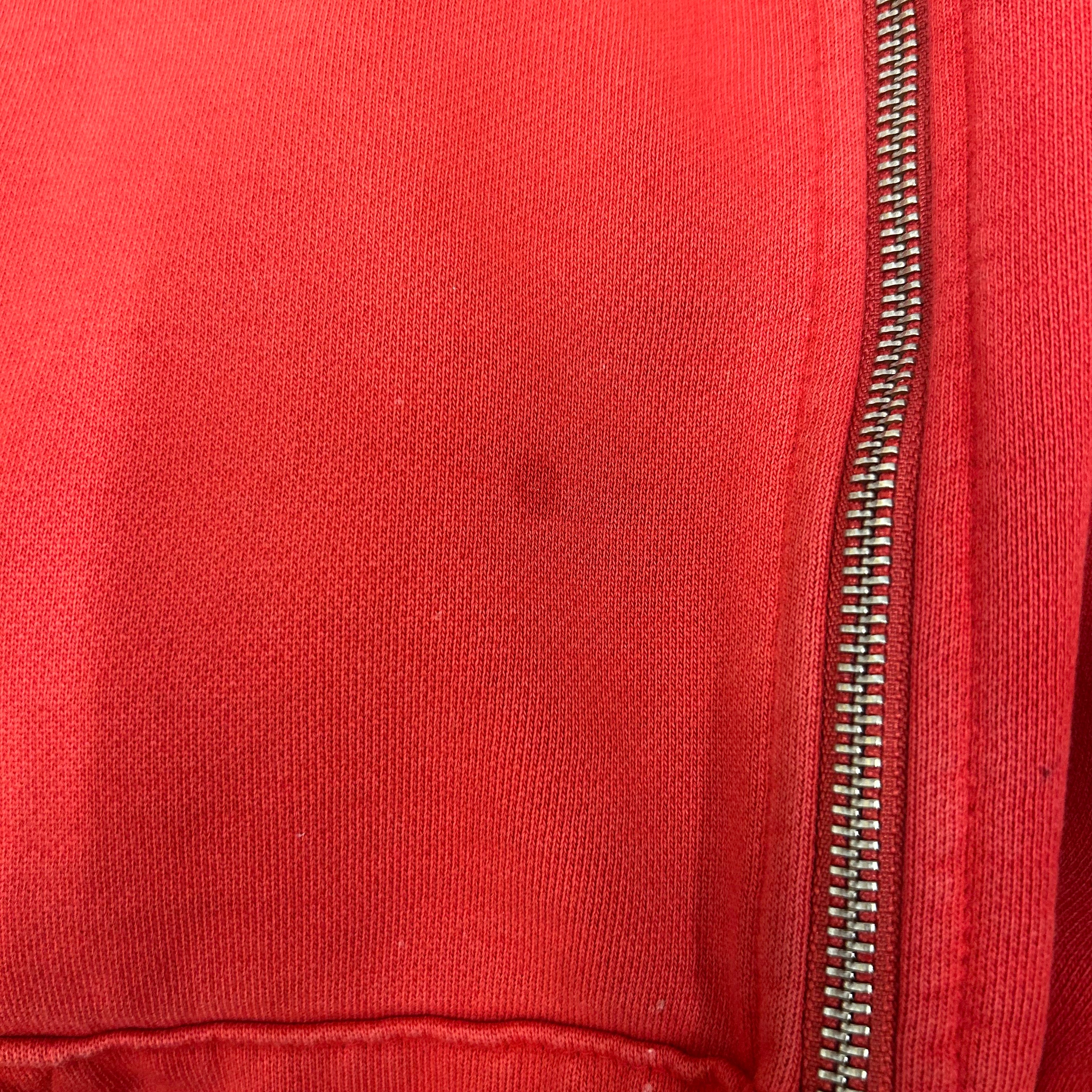 ZARA/WILLY CHAVARRIA/Zip Up Hoodie/XL/Cotton/RED/Oversize/ view 7
