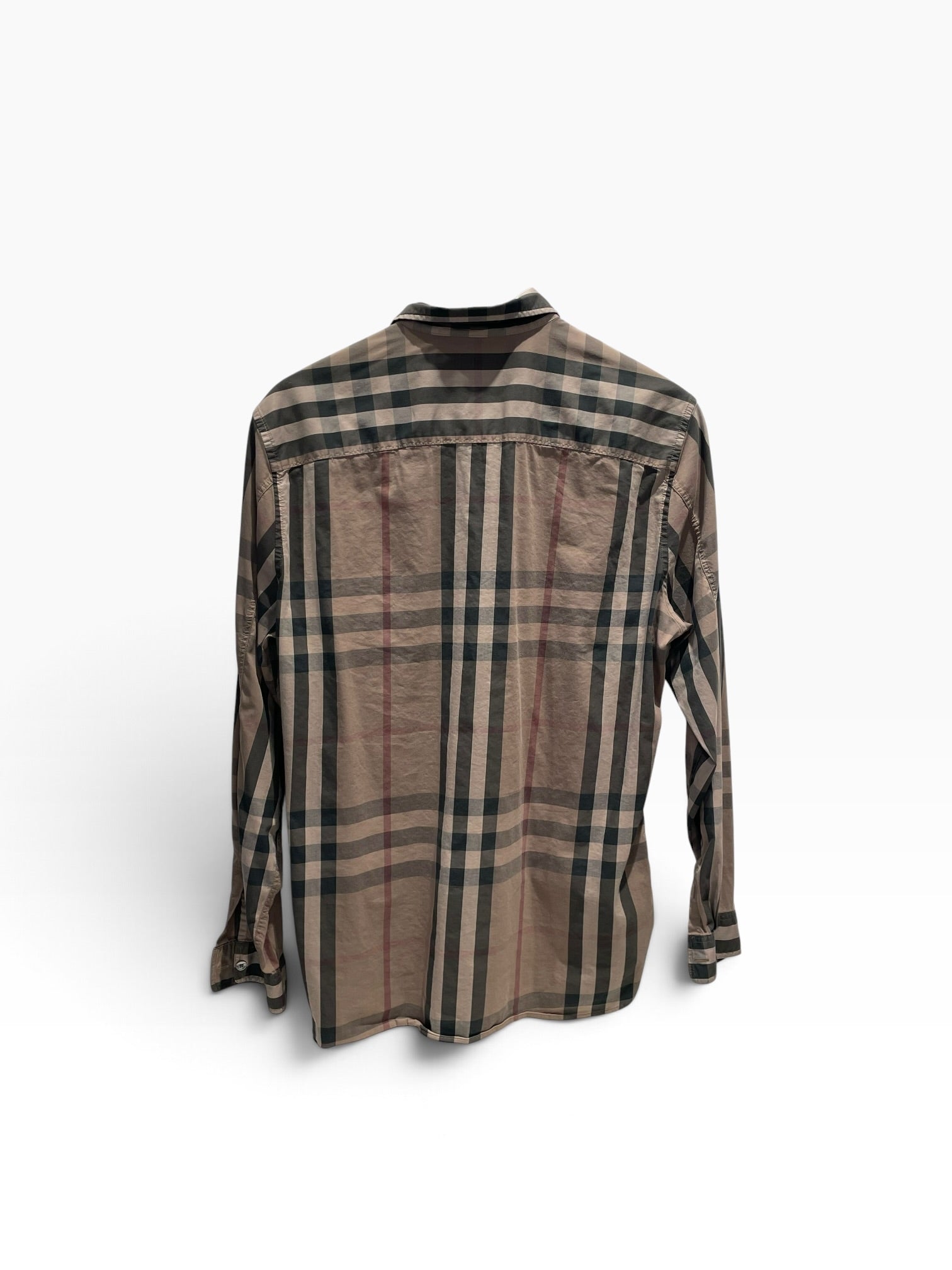 BURBERRY BRIT/Polo Shirt/L/Cotton/GRN/Burberry Brit Buckle Plaid view 5