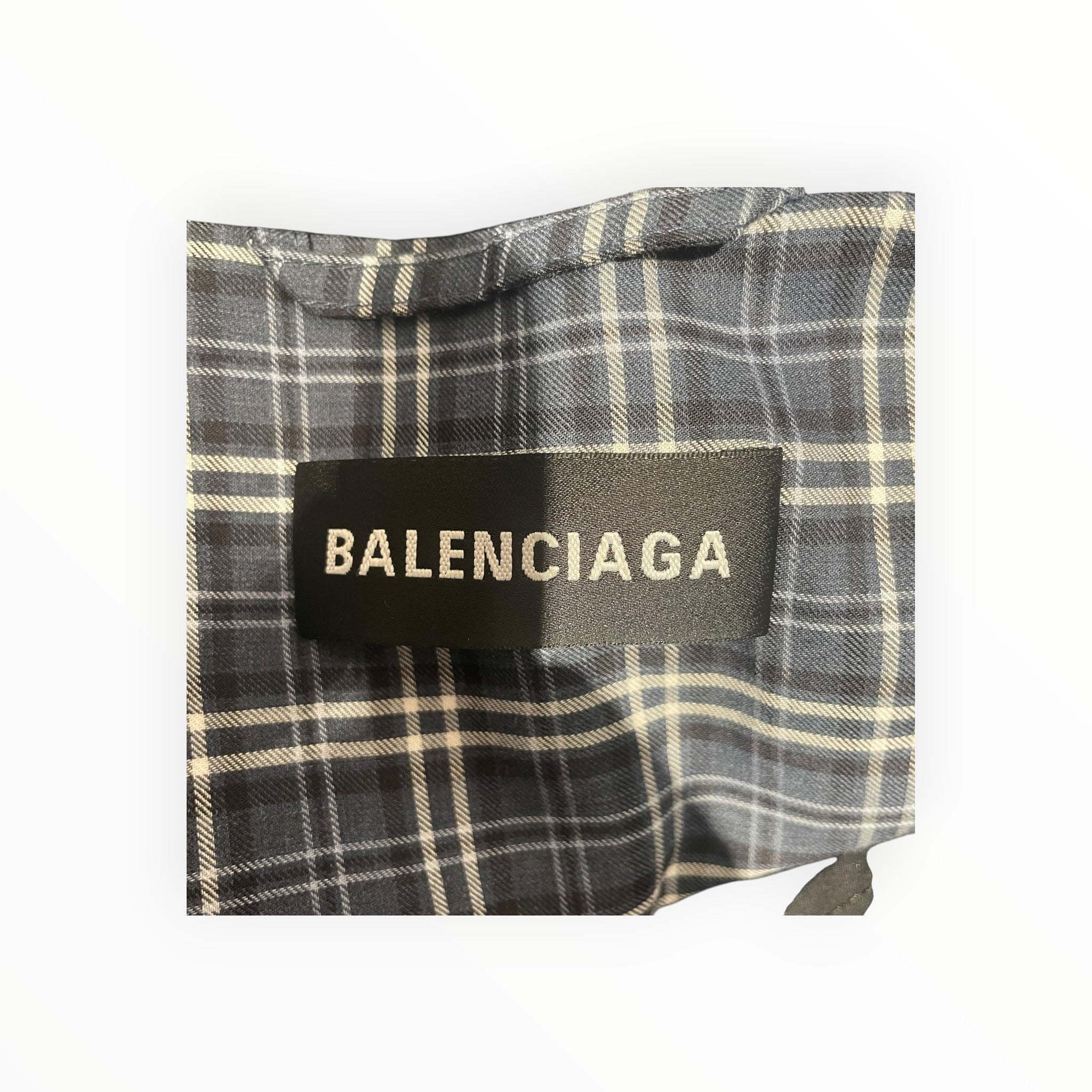 BALENCIAGA/Jacket/44/Cotton/RED/Plaid/ view 3