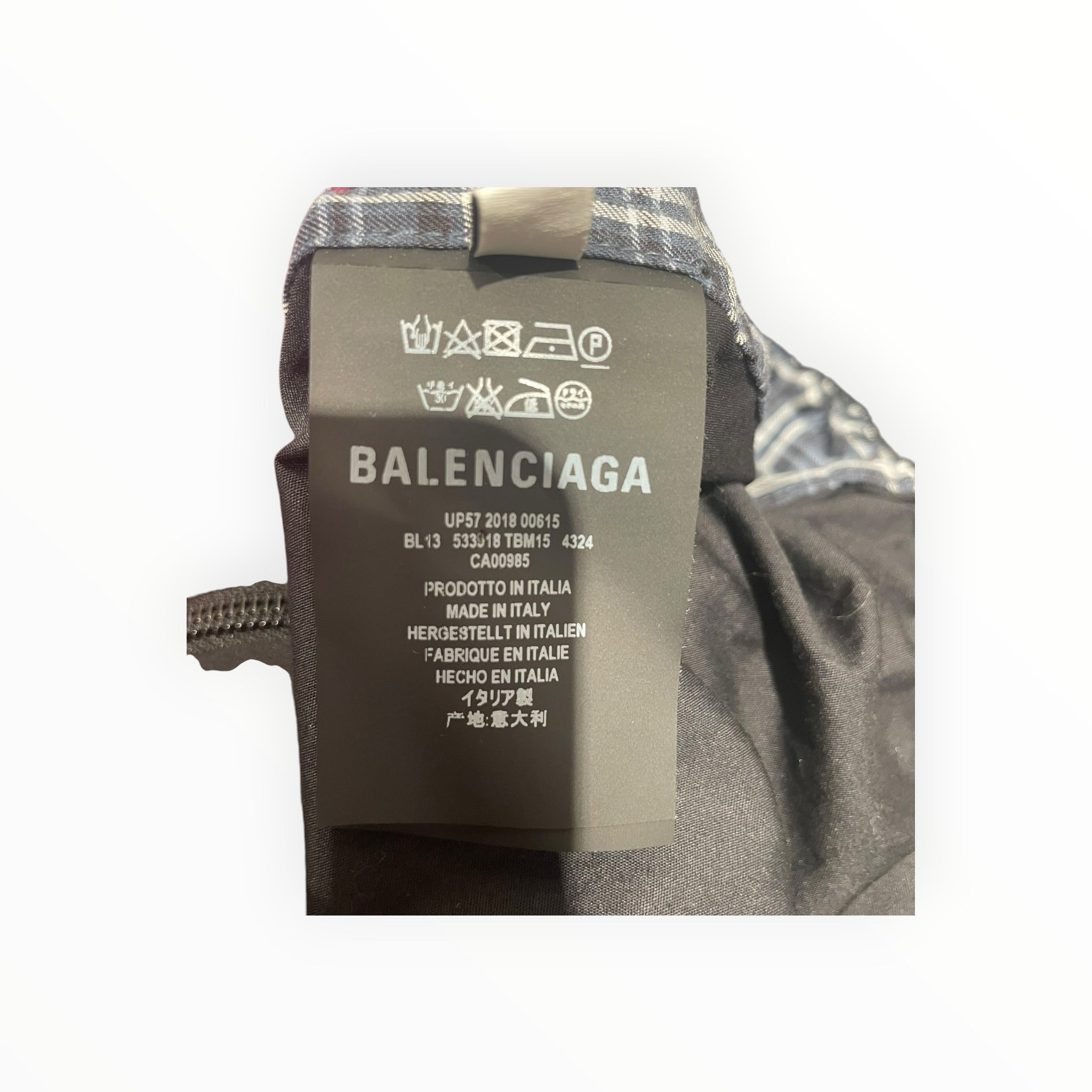 BALENCIAGA/Jacket/44/Cotton/RED/Plaid/ view 4