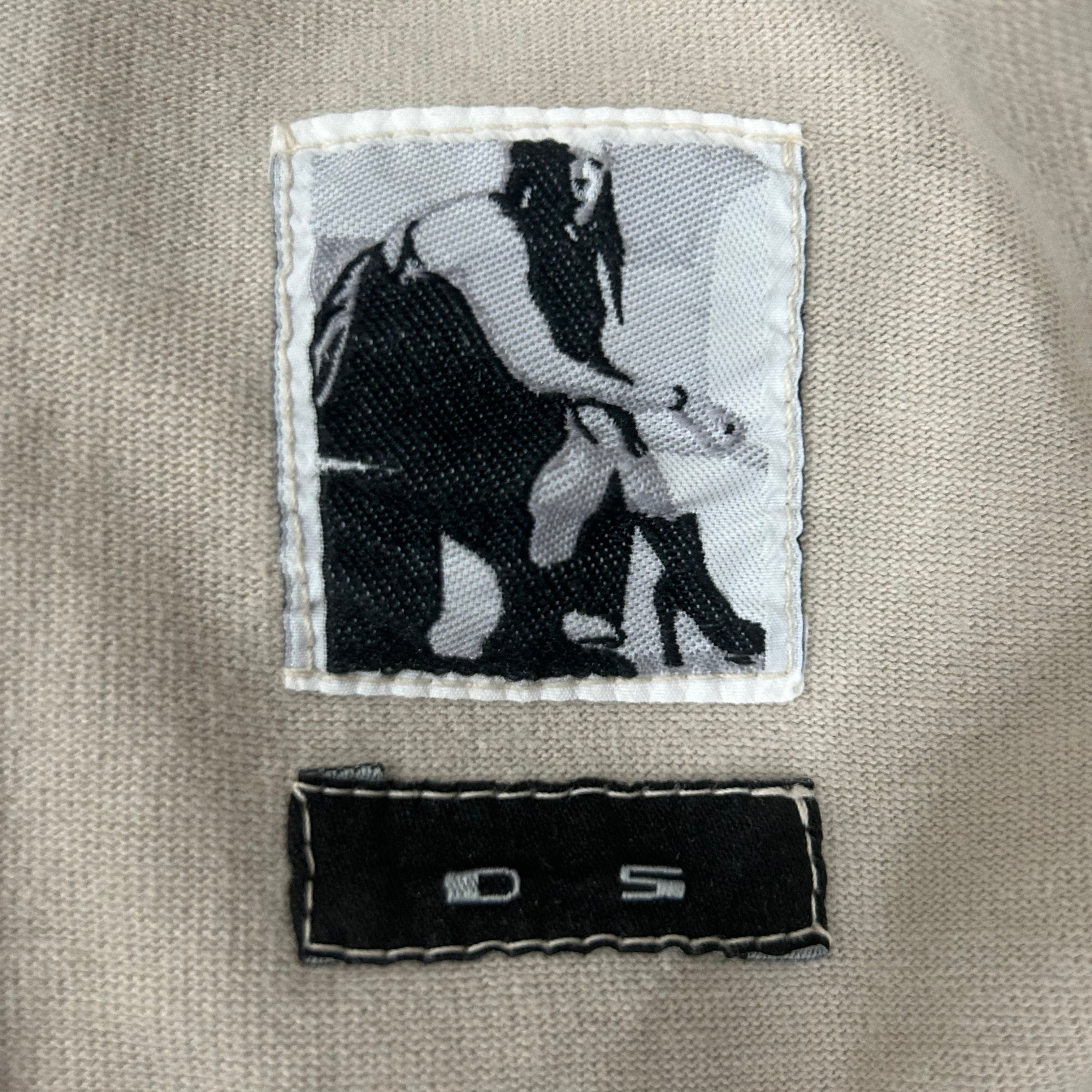RICK OWENS DRKSHDW/Tunic Dress/S/Cotton/CRM/long tunic top view 4