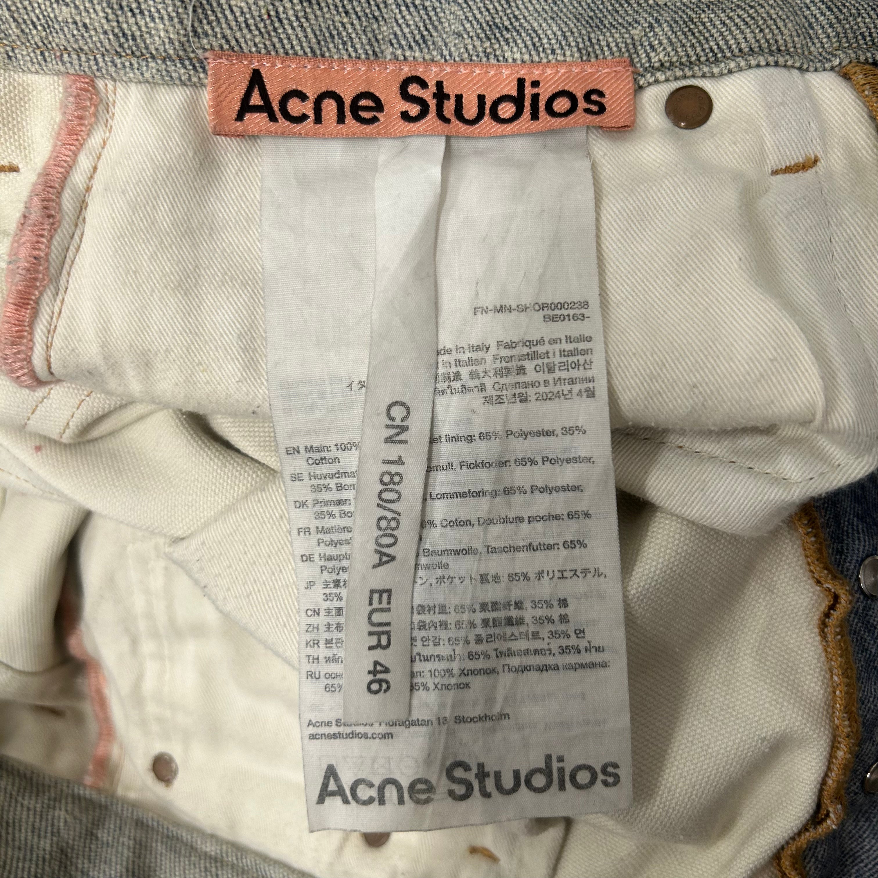 Acne Studios/Shorts/25/Cotton/MLT/Graphic/splatter paint, keychain view 3
