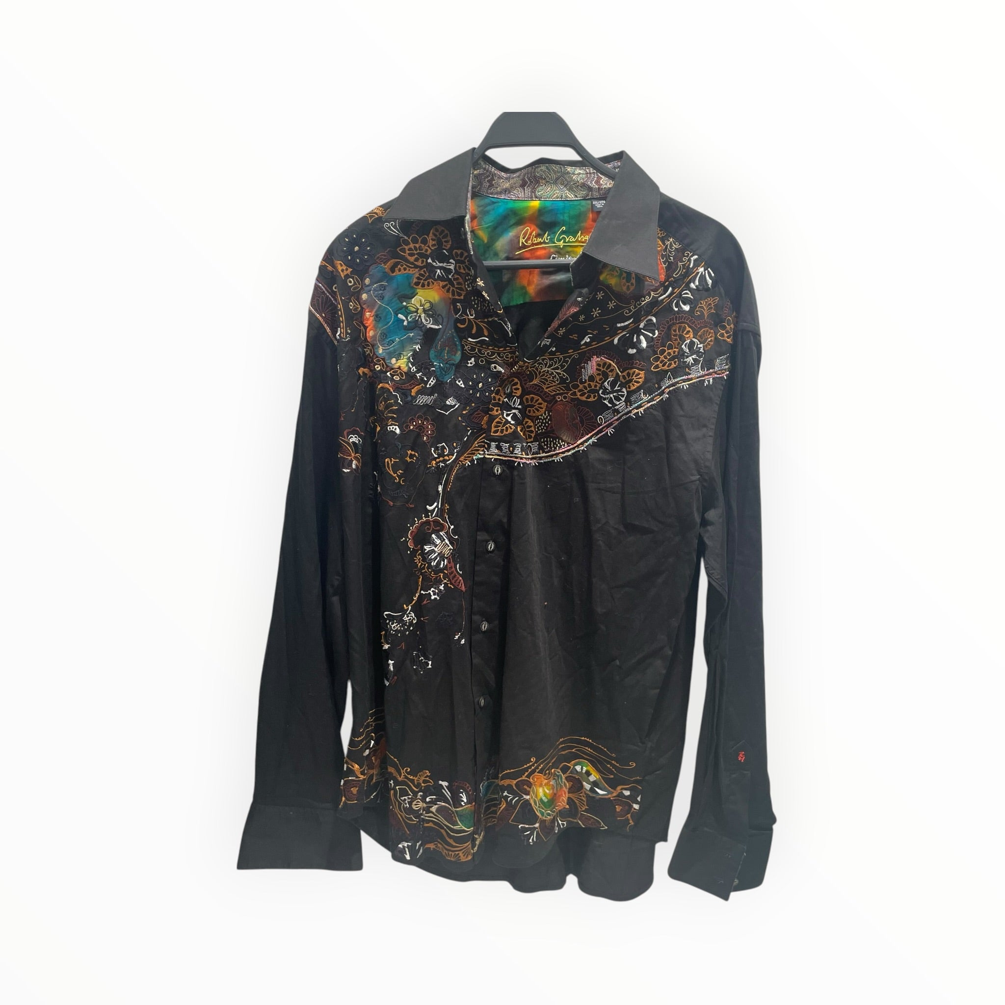 Robert Graham/Polo Shirt/XXL/Cotton/BLK/All Over Print/Robert Graham Limited Edition view 1