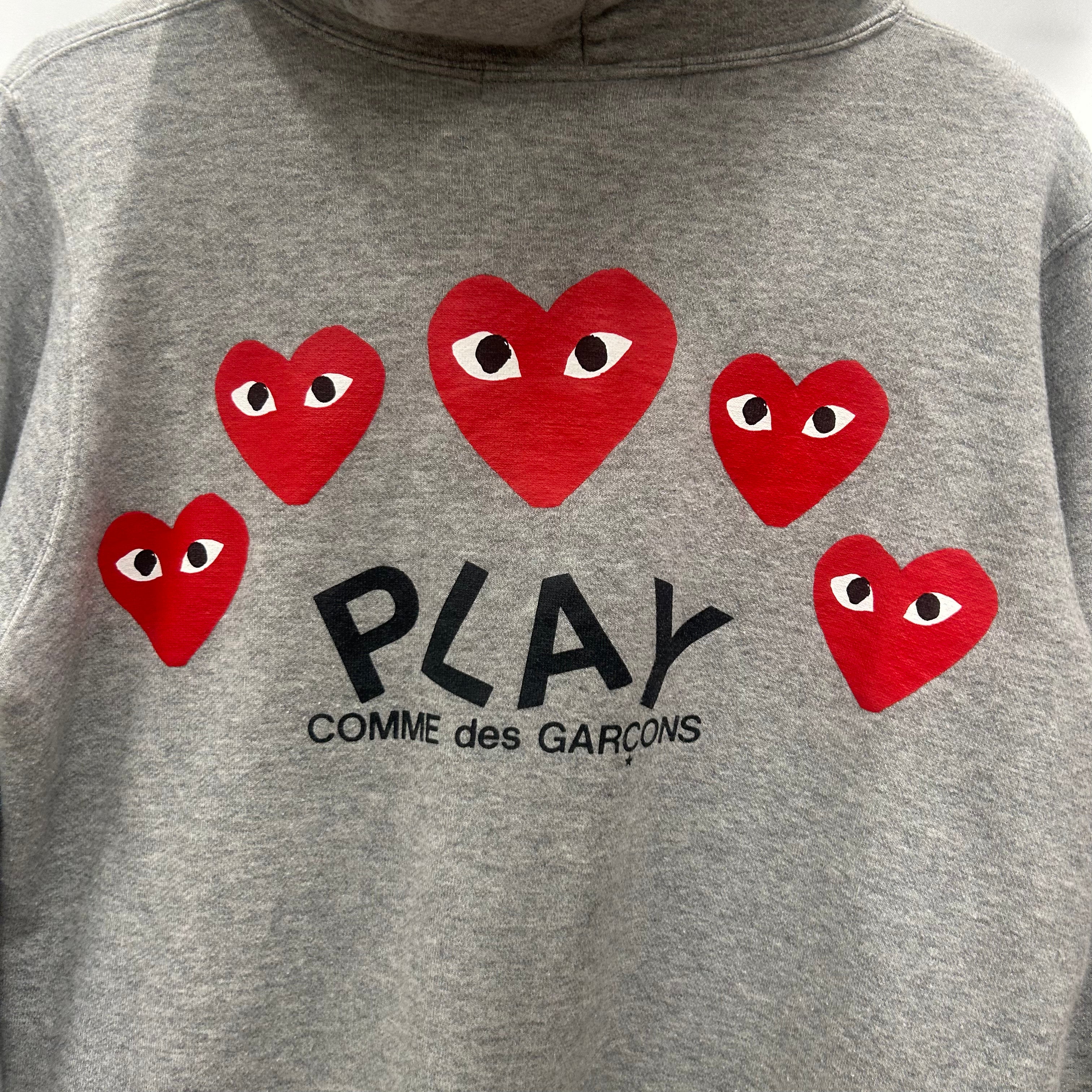 COMME des GARCONS/Zip Up Hoodie/M/Cotton/GRY/ view 3