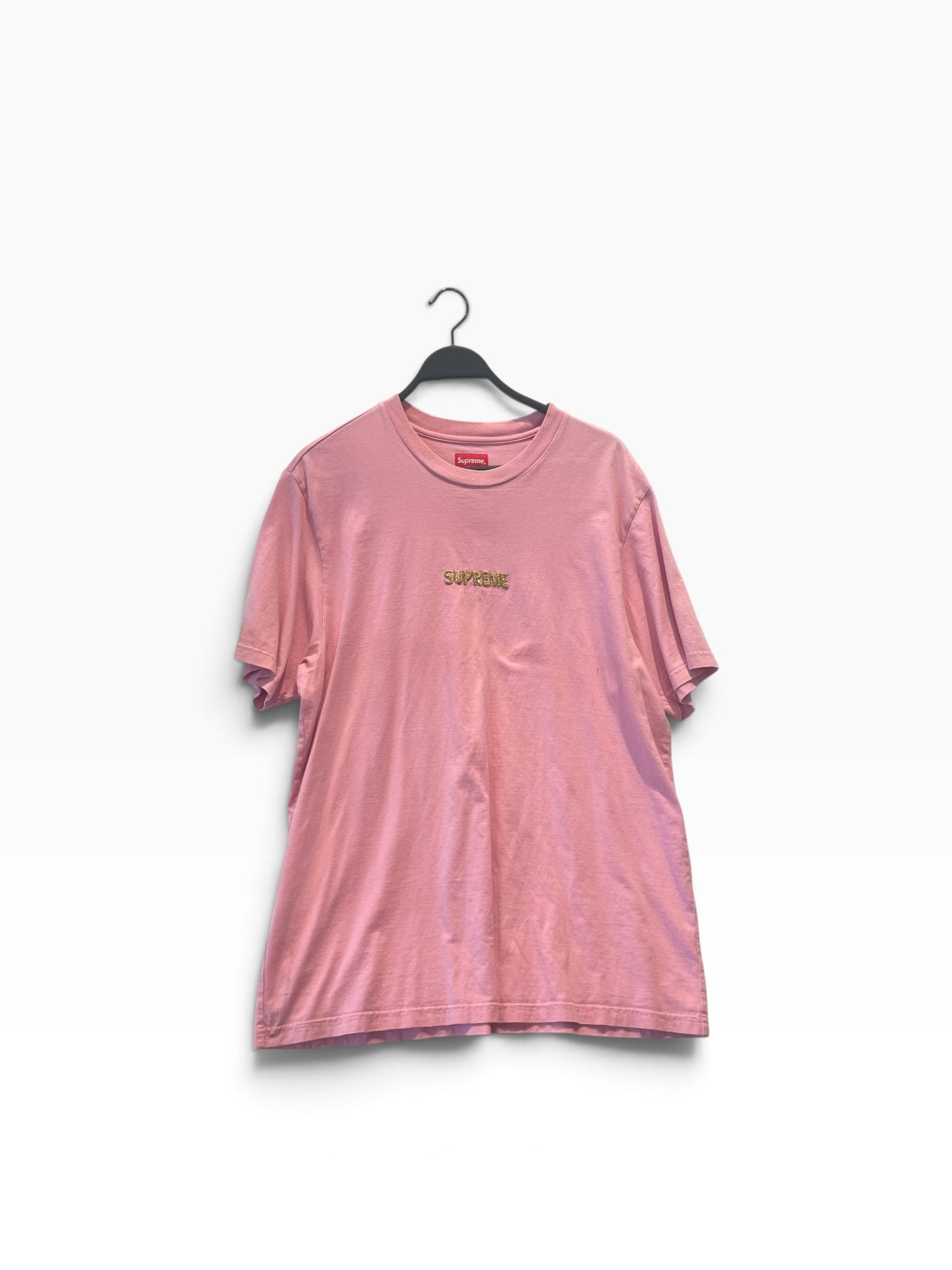 Supreme/T-Shirt/XL/Cotton/PNK/Bullion Logo S/S Top view 1