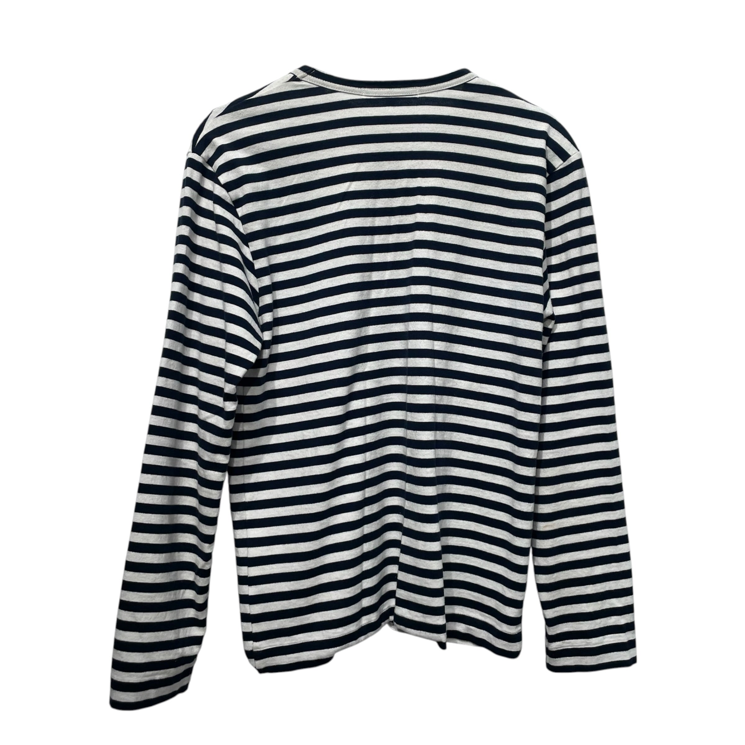COMME des GARCONS/LS Cut & Sew/M/Stripe/Cotton/NVY/ view 2