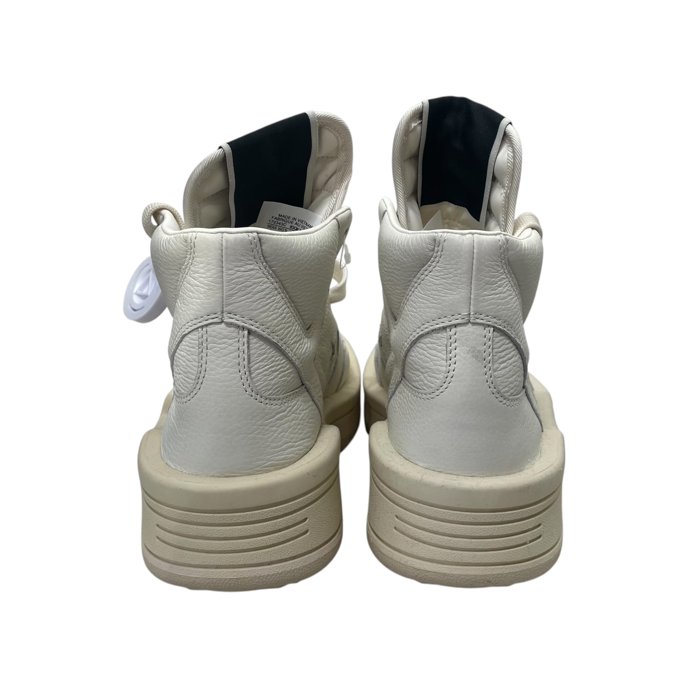 CONVERSE/Hi-Sneakers/US 5.5/Leather/WHT/rickowens collab view 4