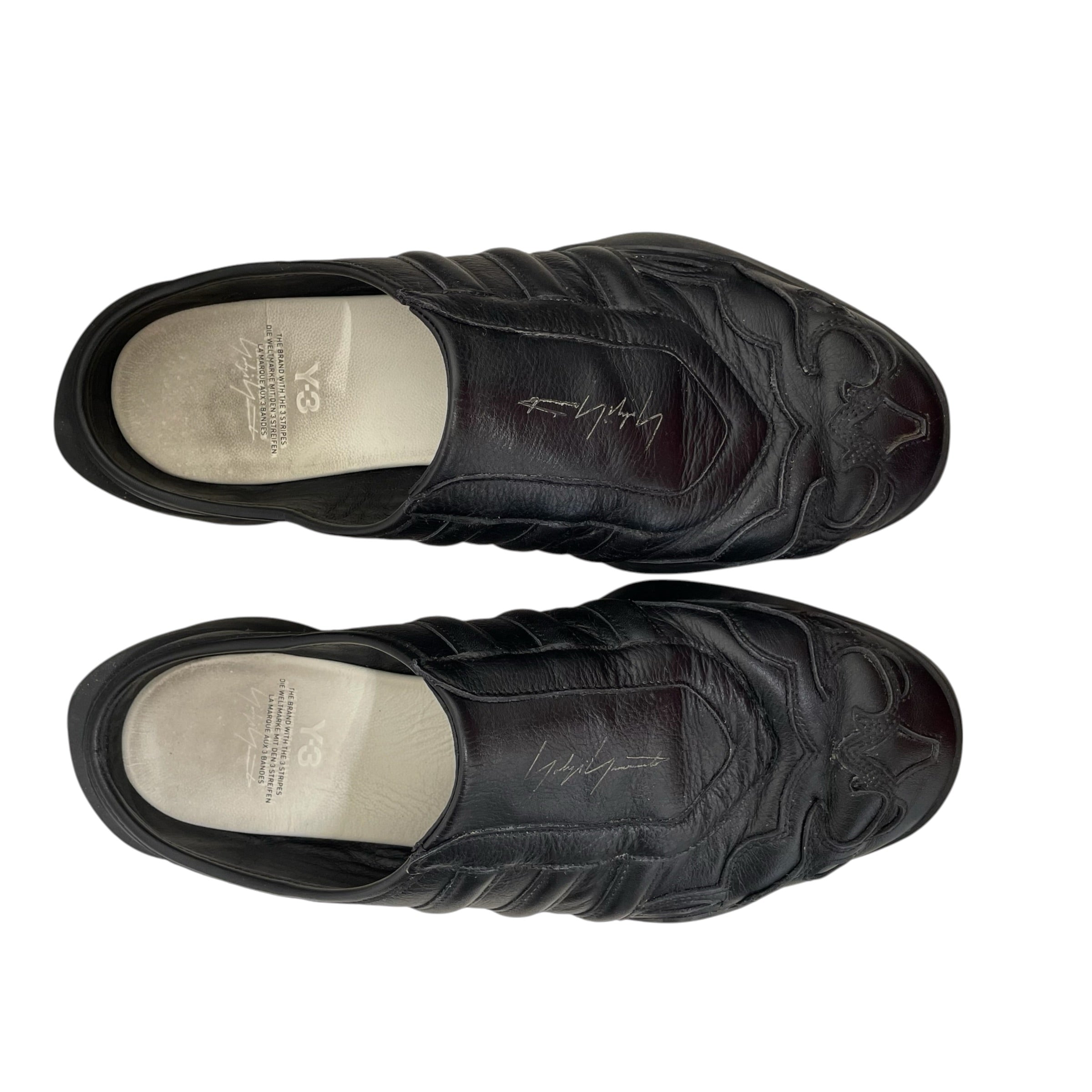 Y-3/Loafers/US 9.5/Leather/BLK/Y3 REGU MULE view 3