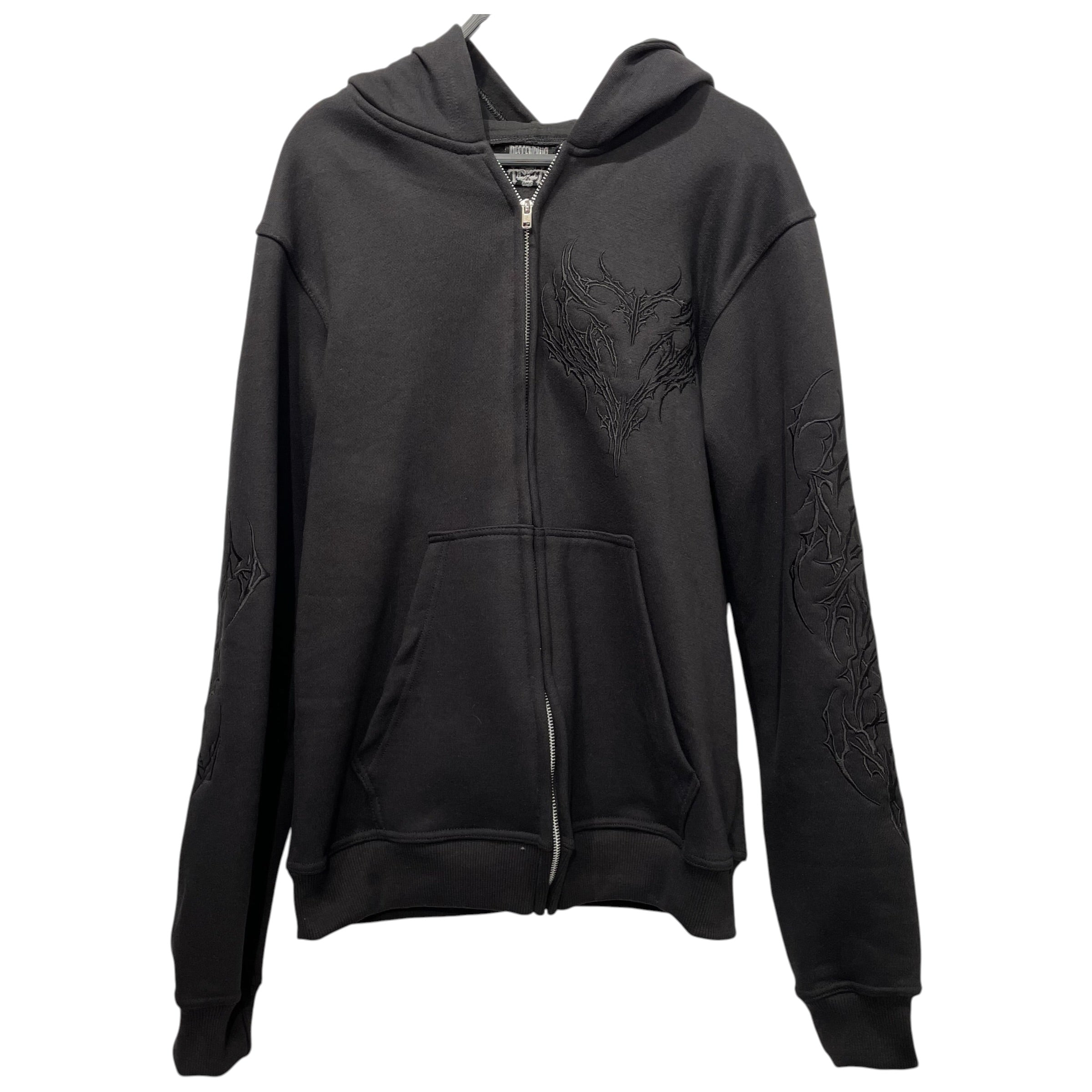DESCENDING/Zip Up Hoodie/S/Cotton/BLK/ view 1
