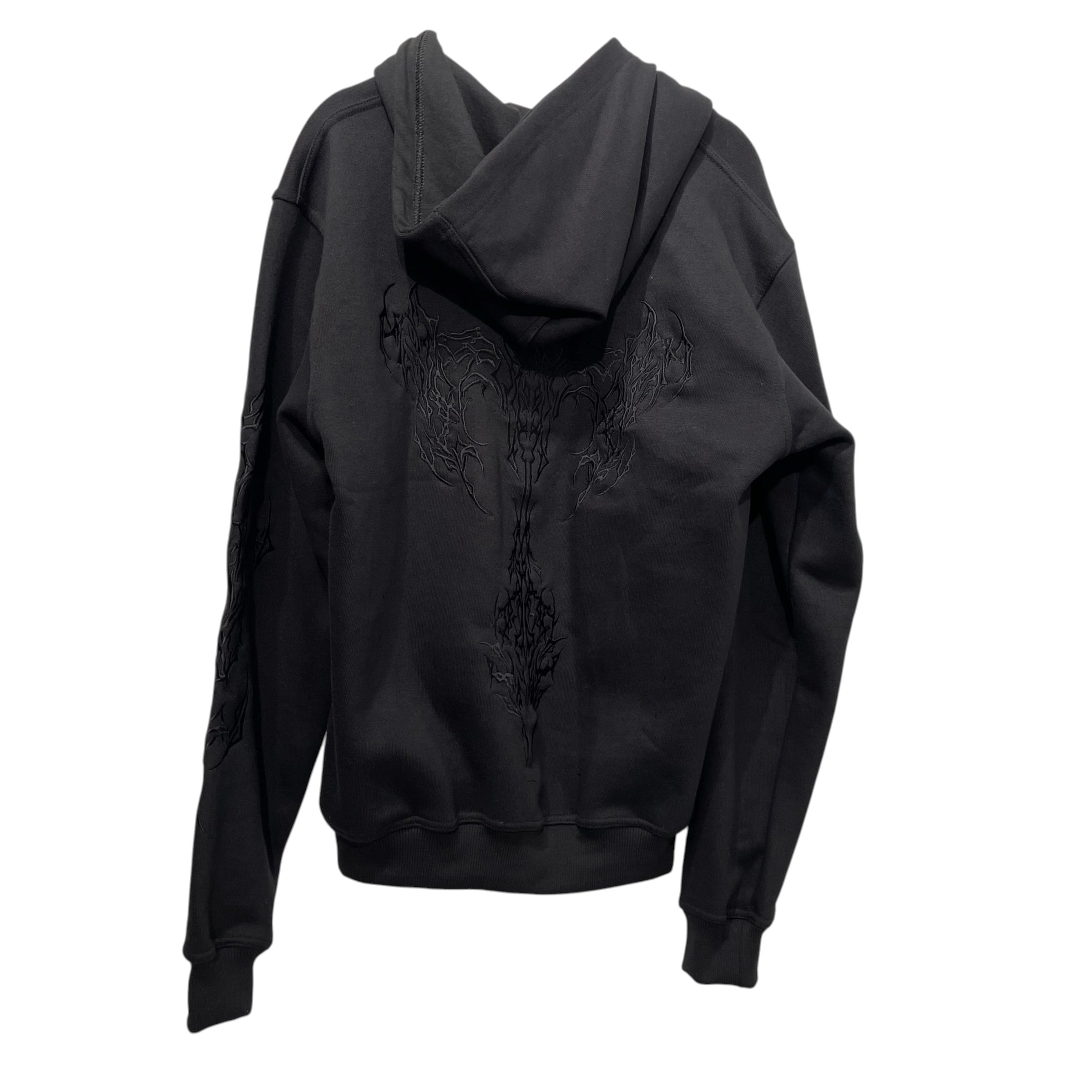 DESCENDING/Zip Up Hoodie/S/Cotton/BLK/ view 2