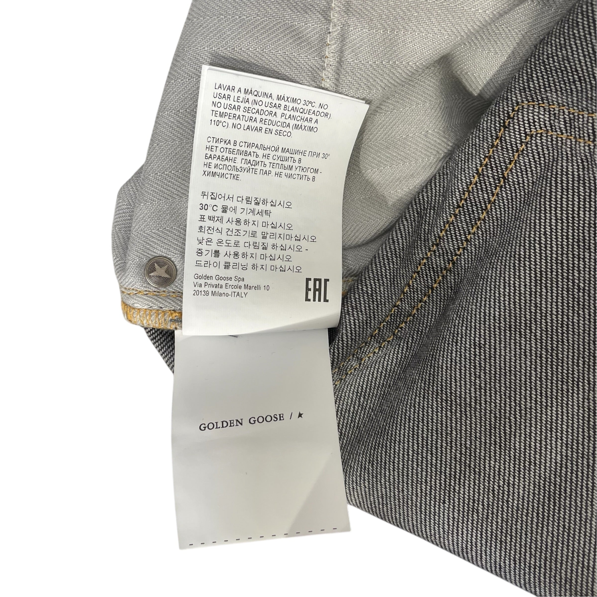GOLDEN GOOSE/Pants/32/Denim/BLK/WASHED EFFECT BLACK view 3