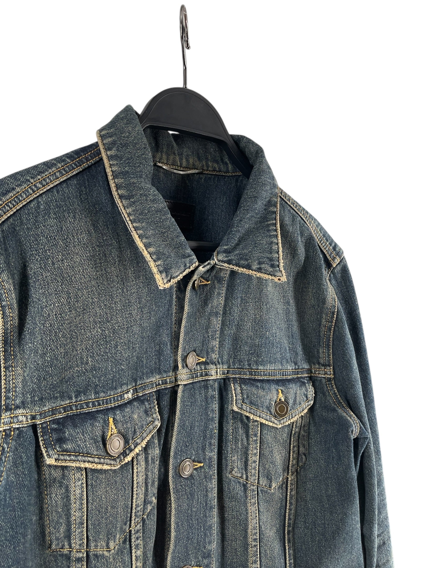 SAINT LAURENT/Denim Jkt/M/Denim/BLU/CA00985 TRUCKER JACKET view 6