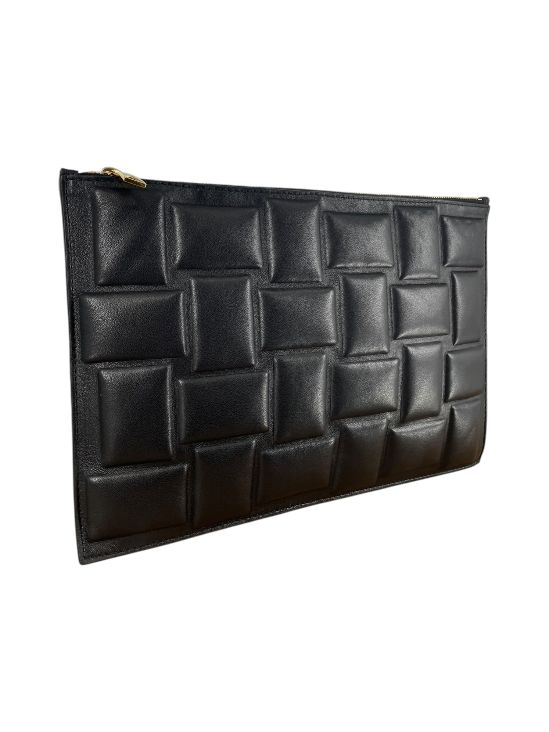 BOTTEGA VENETA/Clutch Bag/Leather/BLK/EMBOSSED CLUTCH view 4