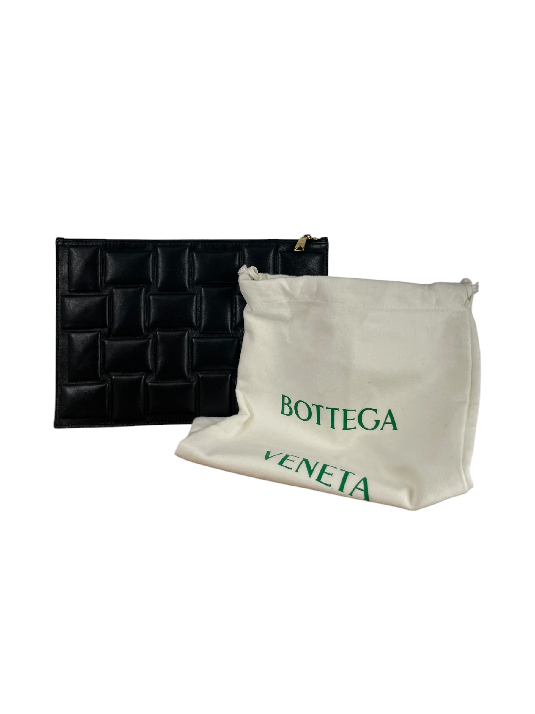 BOTTEGA VENETA/Clutch Bag/Leather/BLK/EMBOSSED CLUTCH view 5