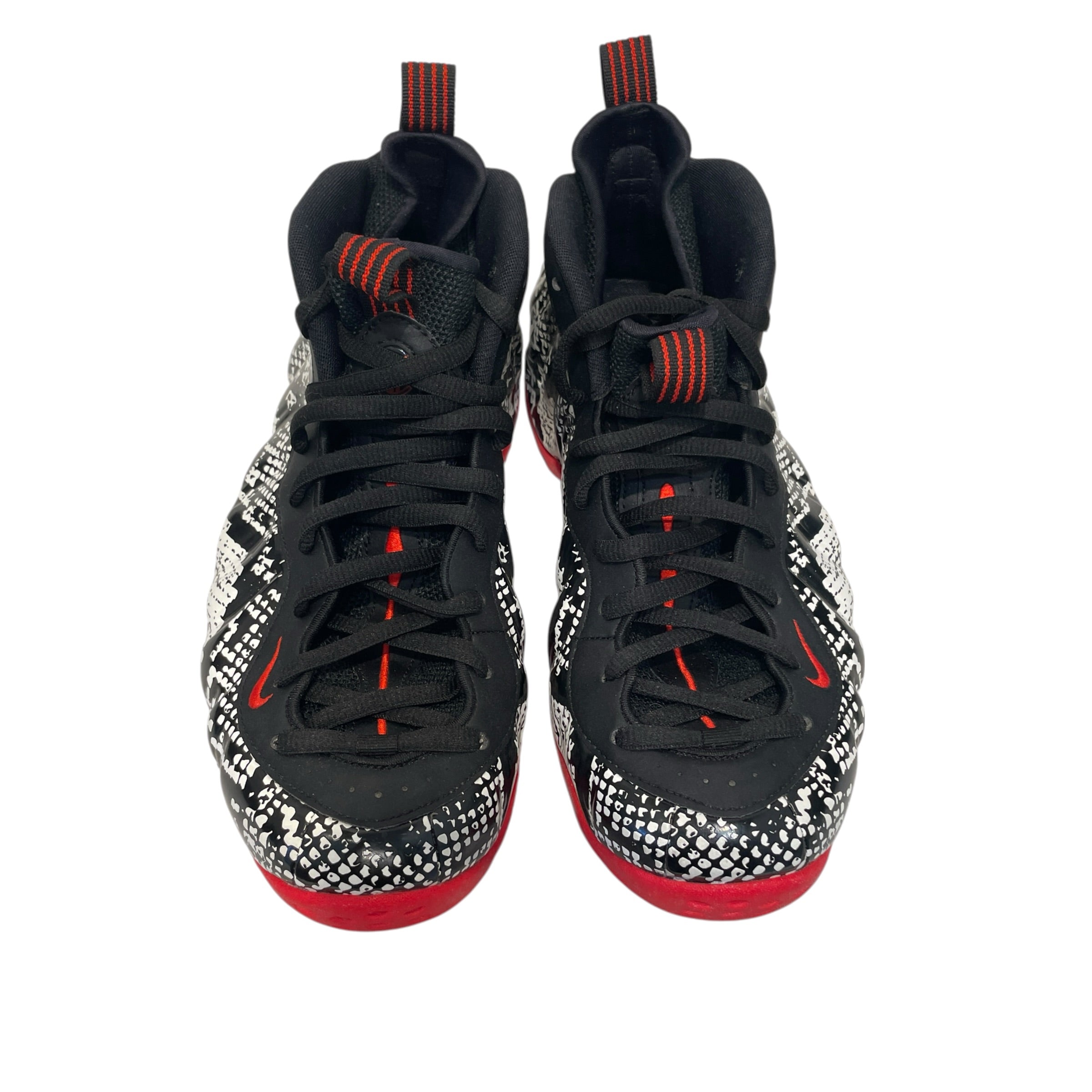 NIKE/Hi-Sneakers/US 10/All Over Print/Leather/BLK/Foamposite Albino Snakeskin view 2