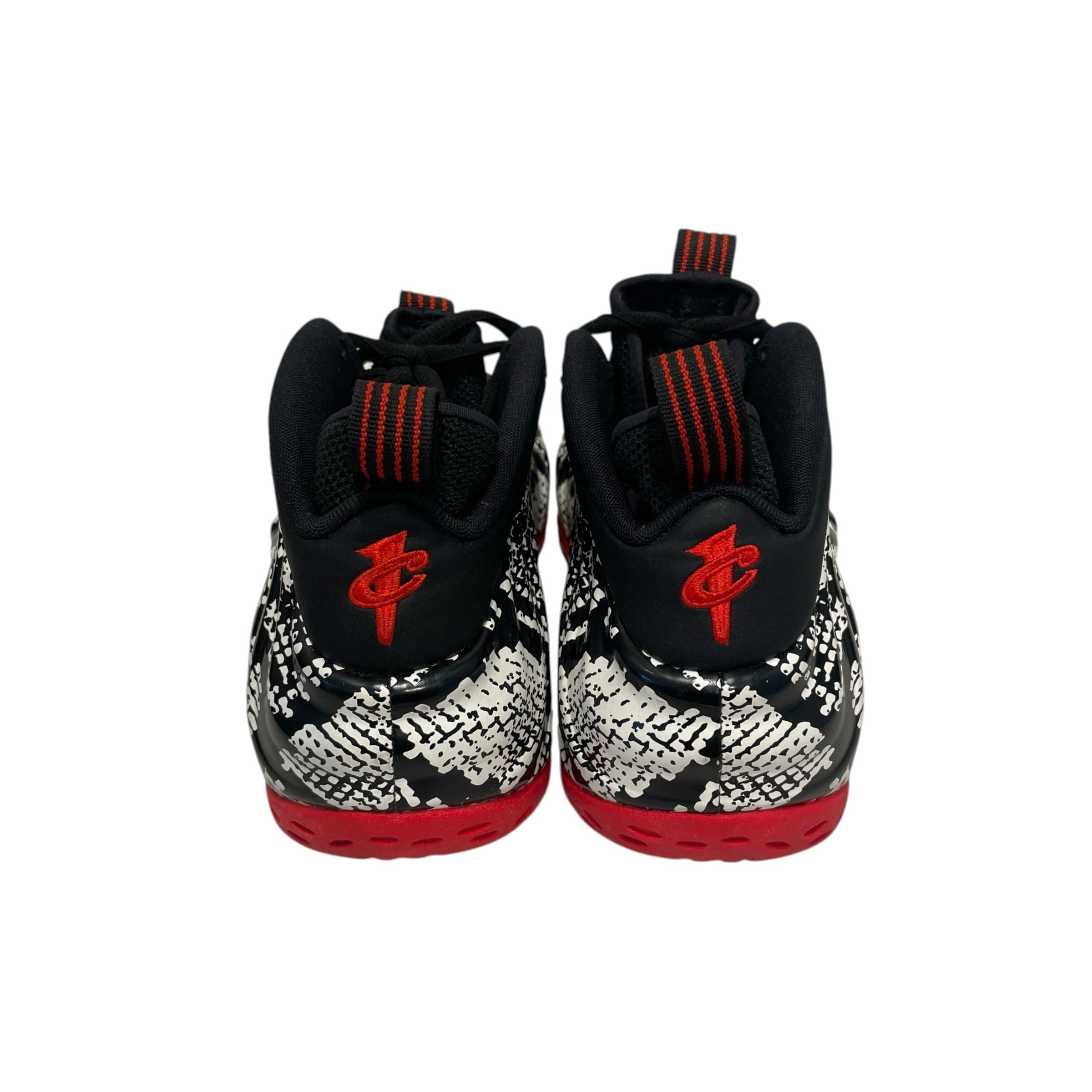 NIKE/Hi-Sneakers/US 10/All Over Print/Leather/BLK/Foamposite Albino Snakeskin view 3